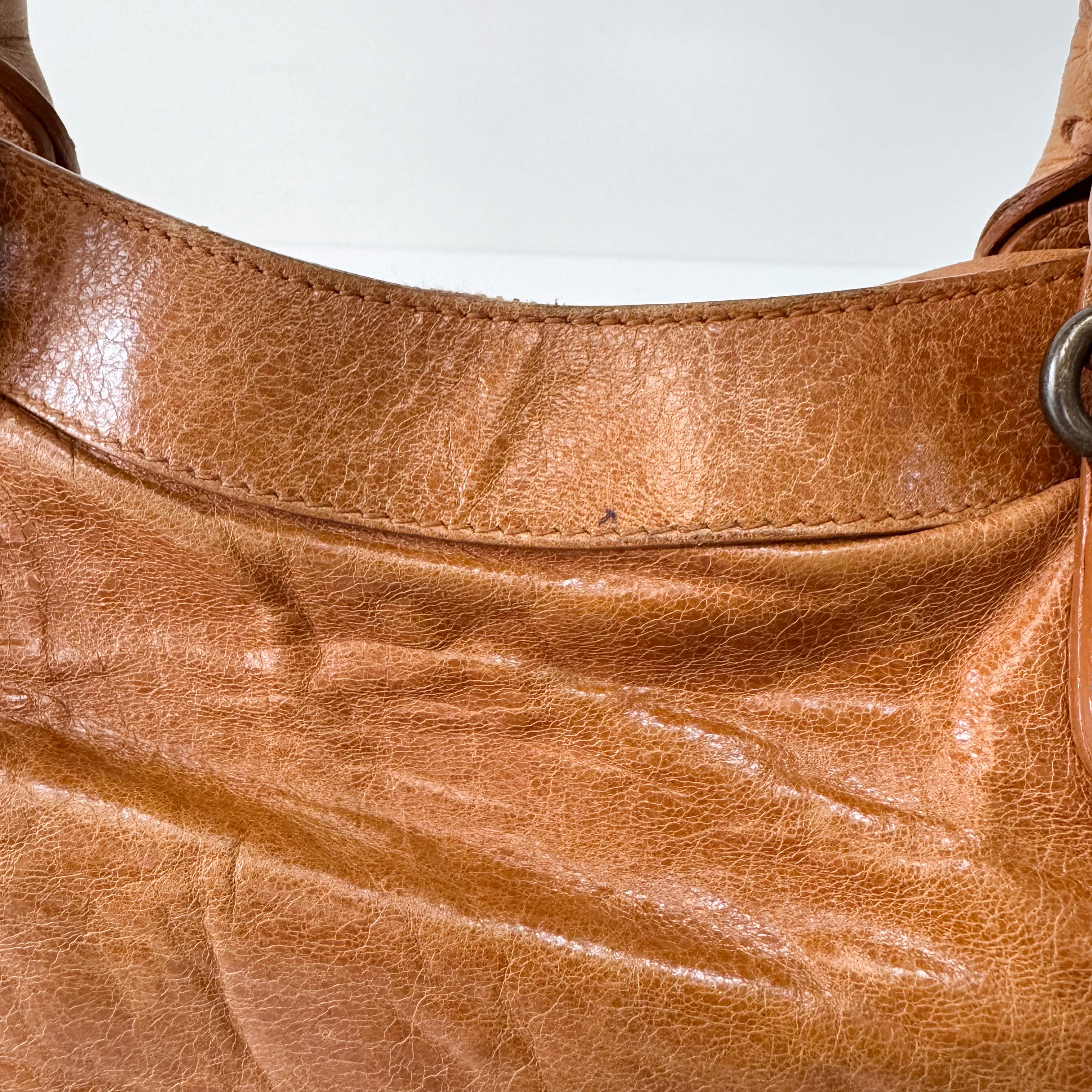 Le City Brown Leather Shoulder Bag