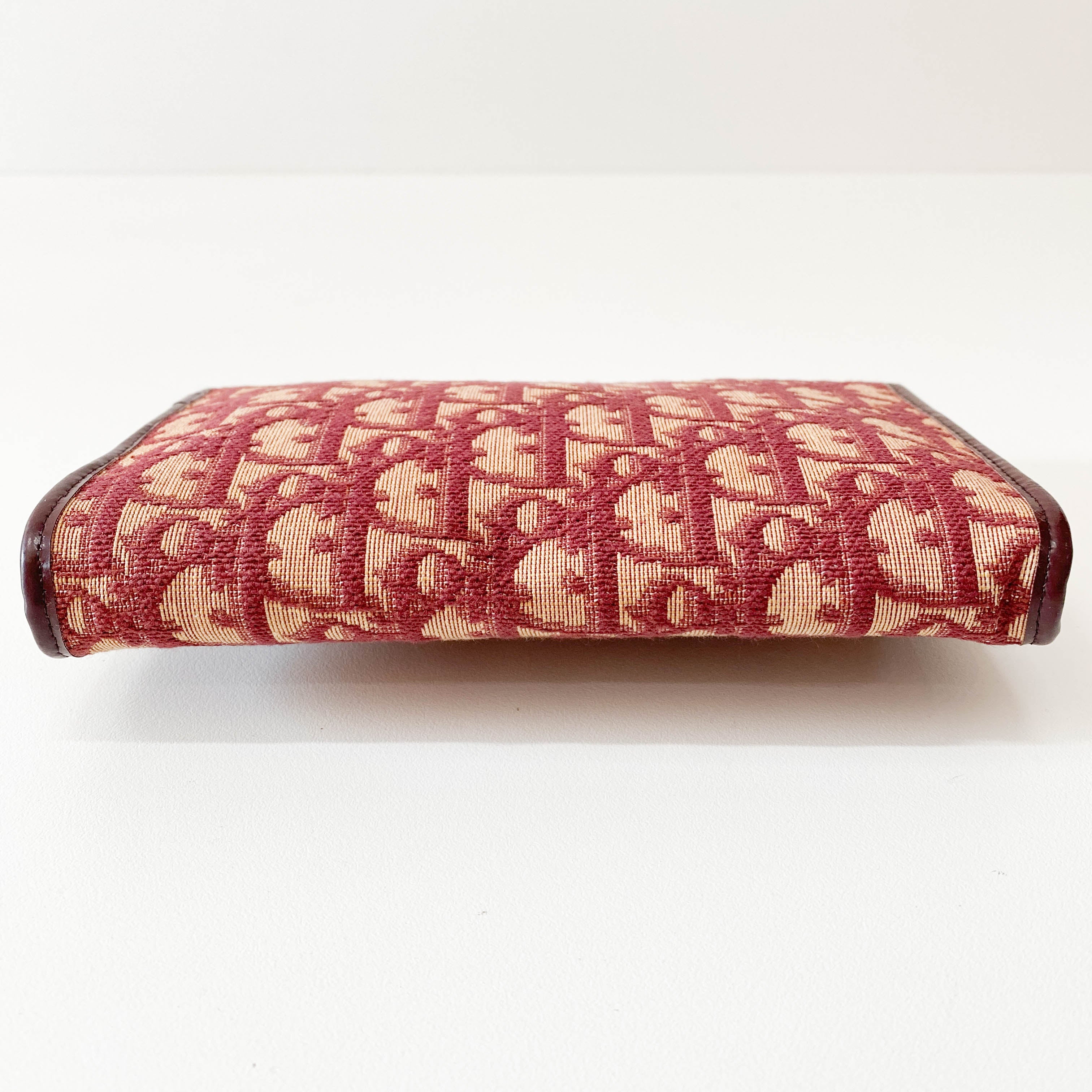 Trotter Mini Red Oblique Canvas Shoulder Bag