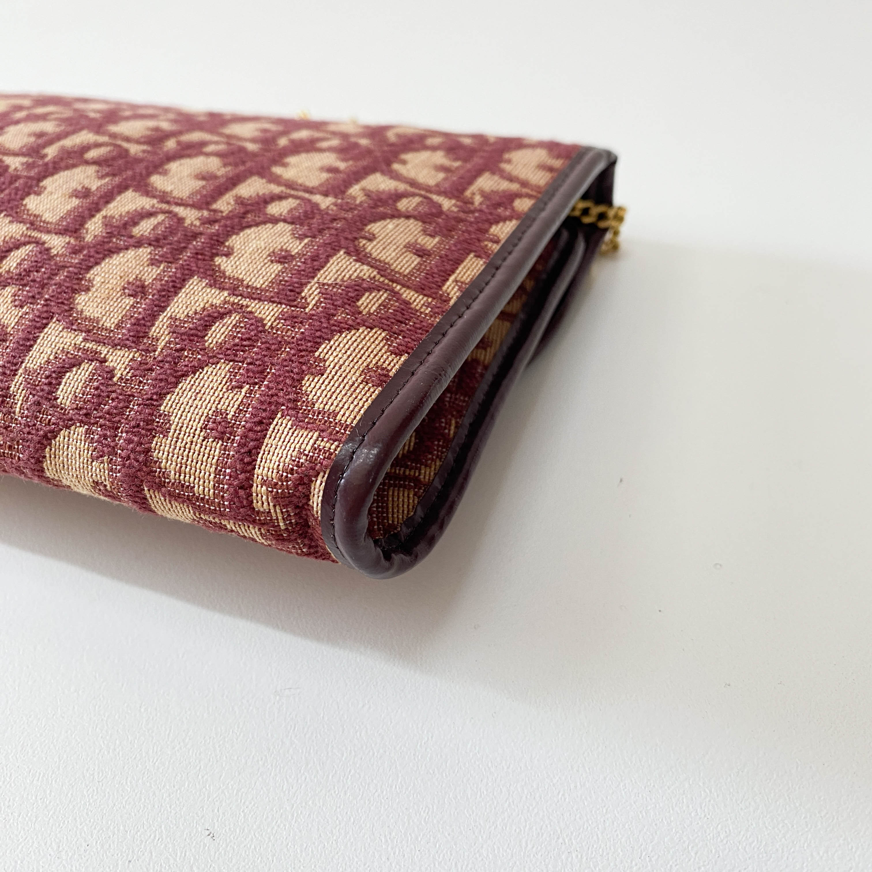 Trotter Mini Red Oblique Canvas Shoulder Bag