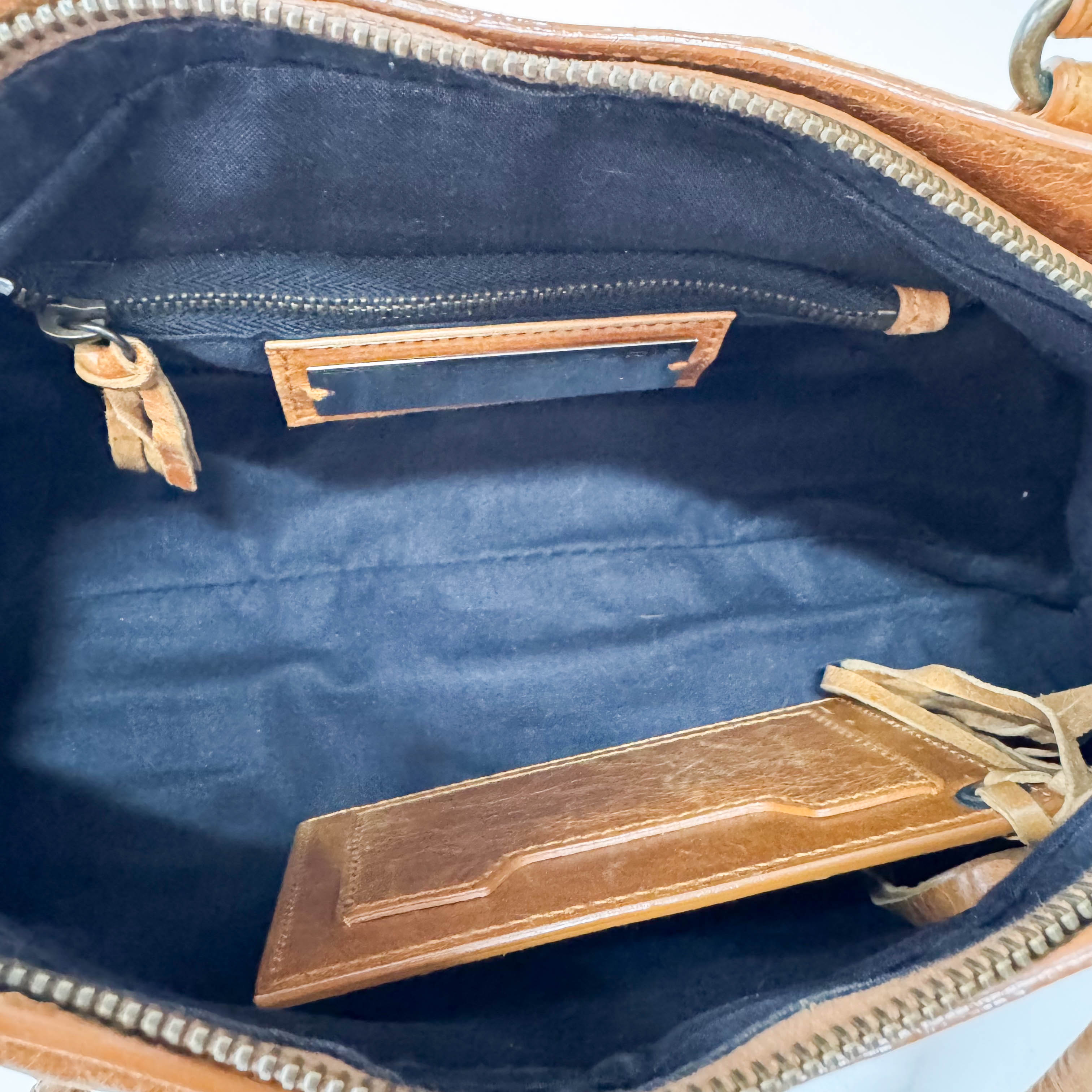 Le City Brown Leather Shoulder Bag