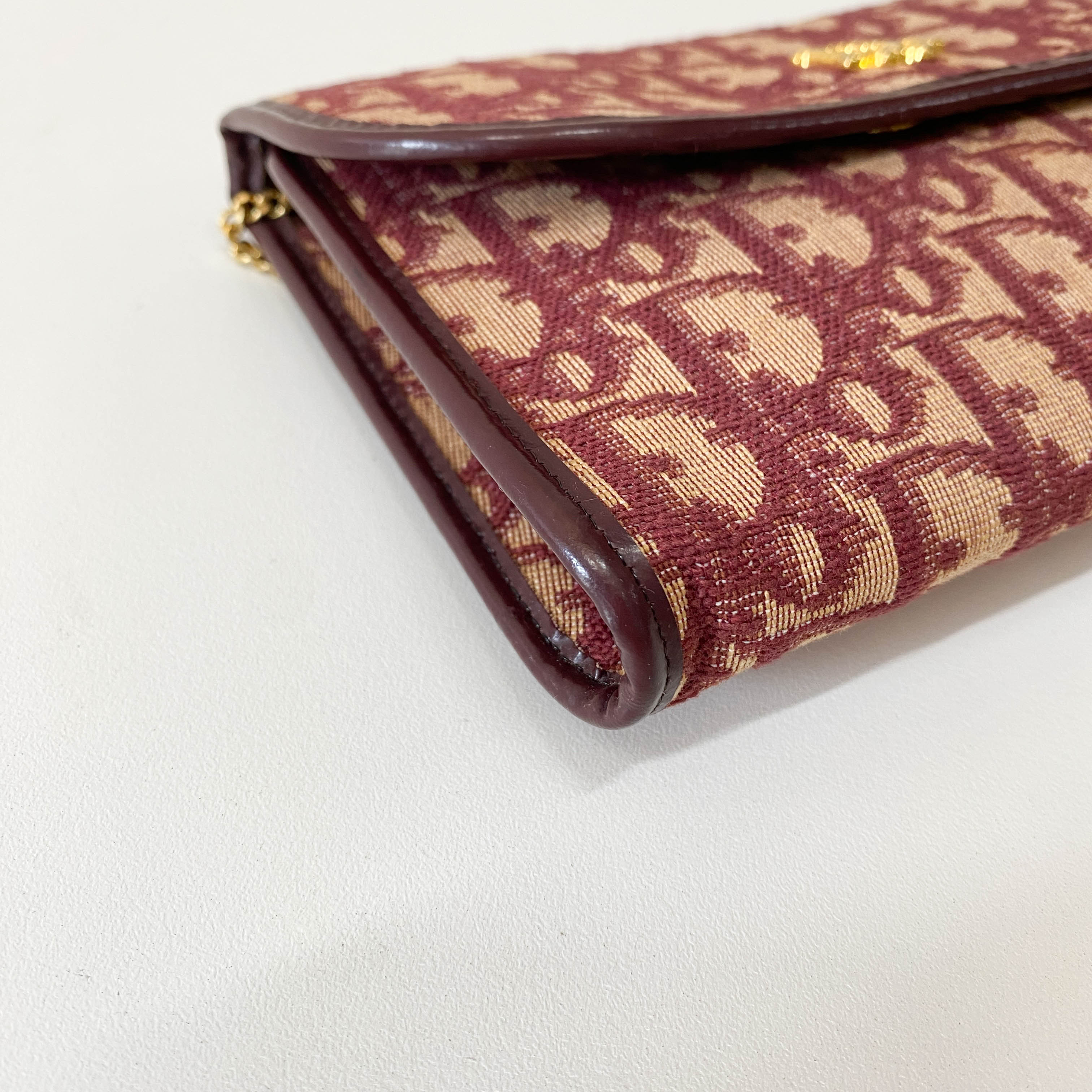 Trotter Mini Red Oblique Canvas Shoulder Bag