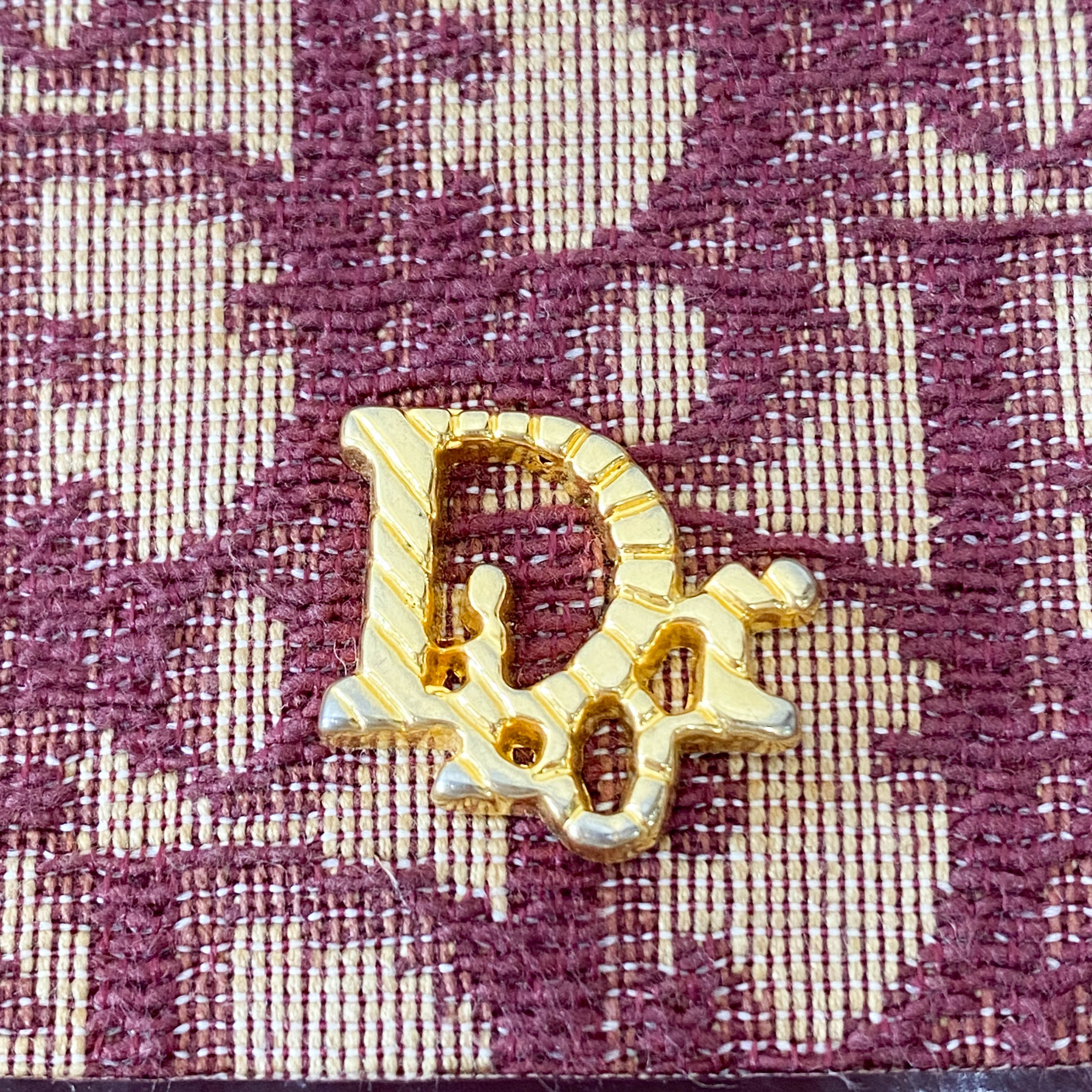 Trotter Mini Red Oblique Canvas Shoulder Bag