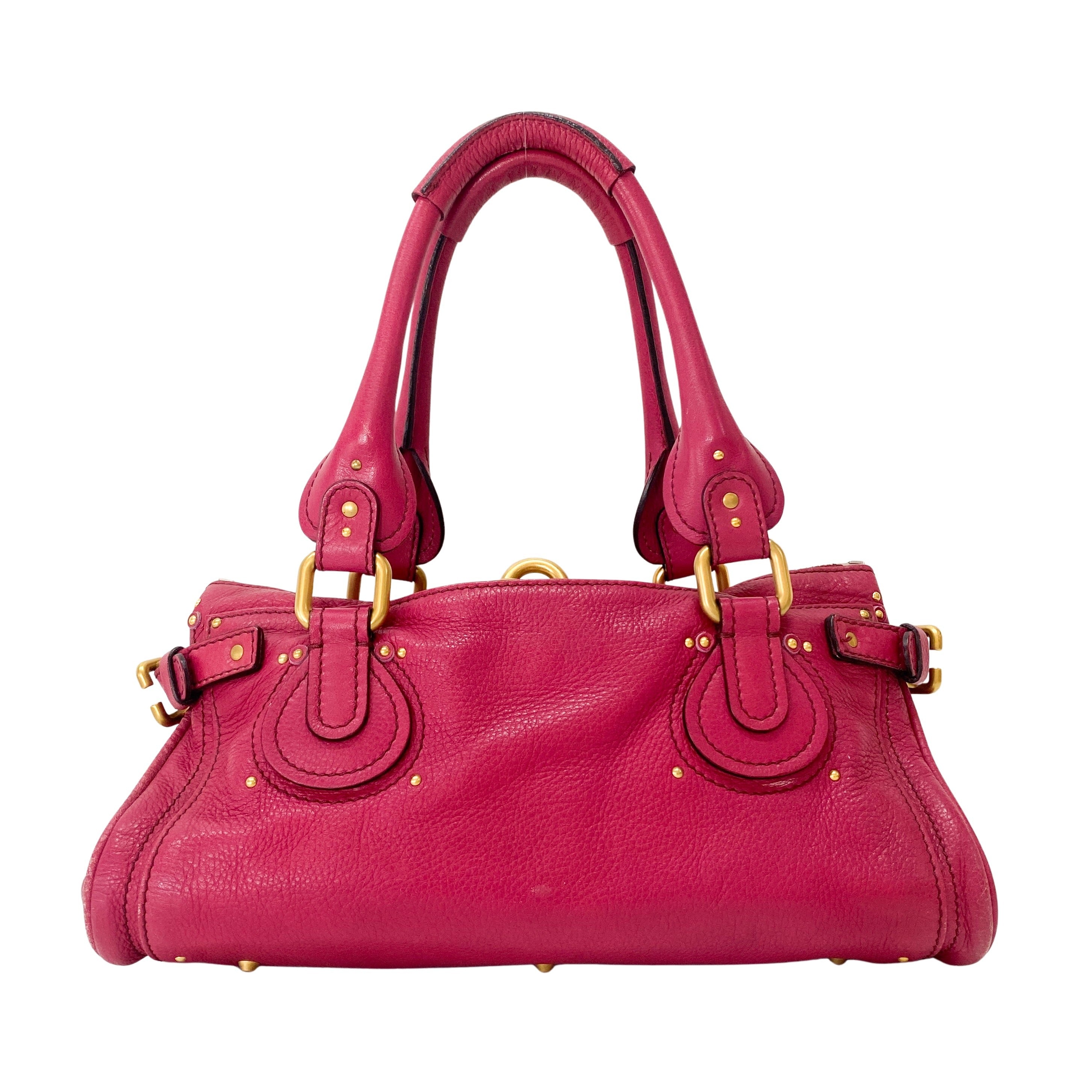 Paddington Pink Leather Shoulder Bag
