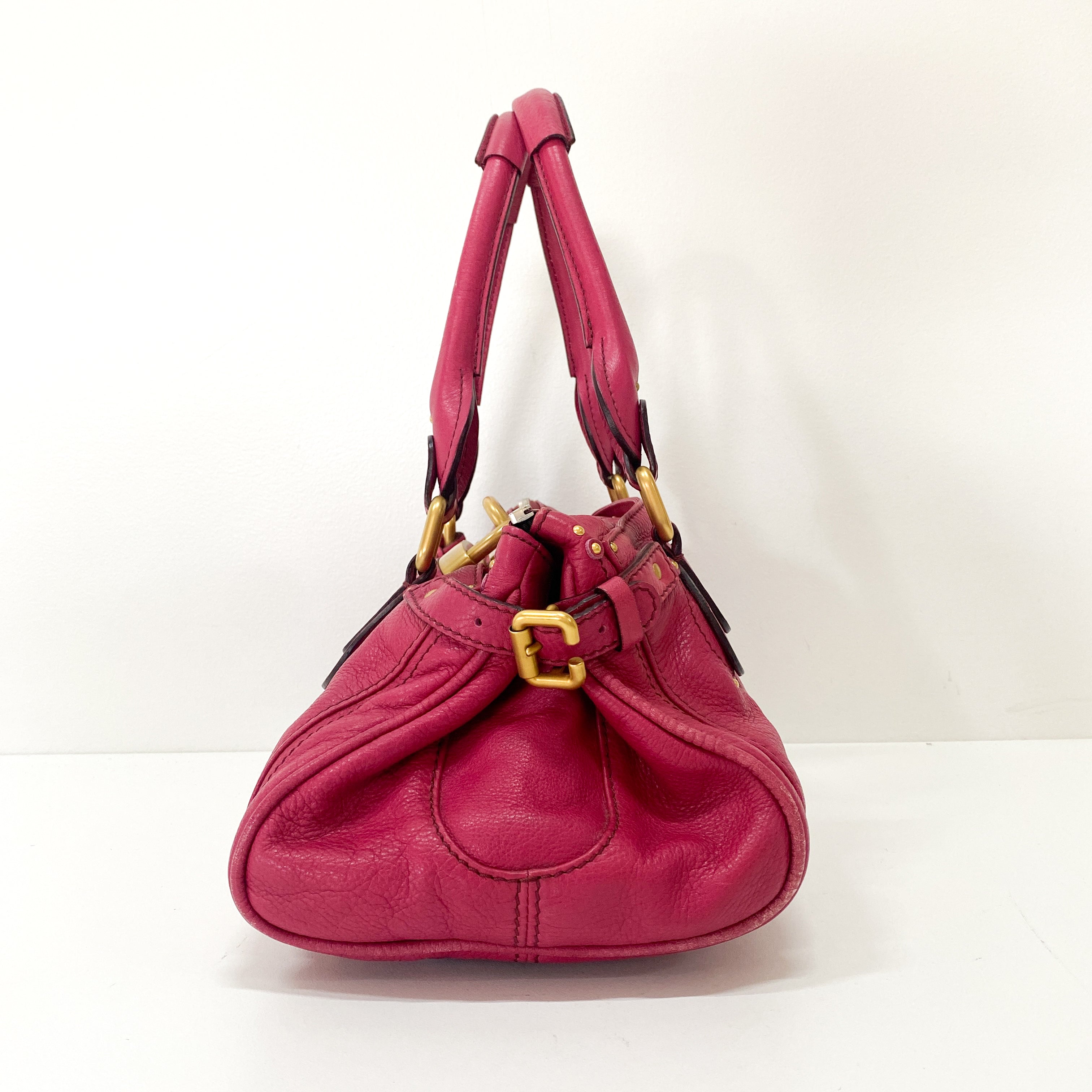 Paddington Pink Leather Shoulder Bag