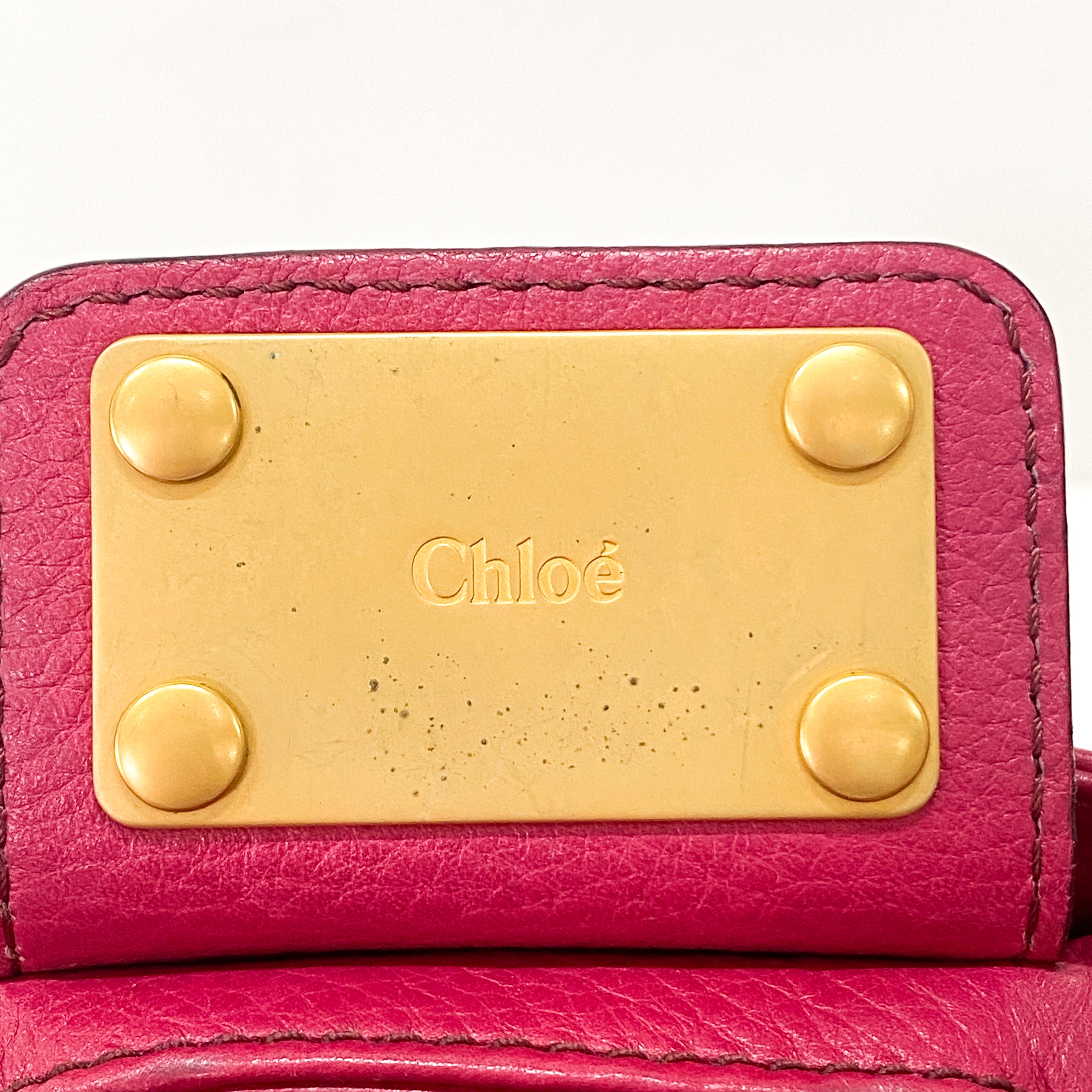 Paddington Pink Leather Shoulder Bag