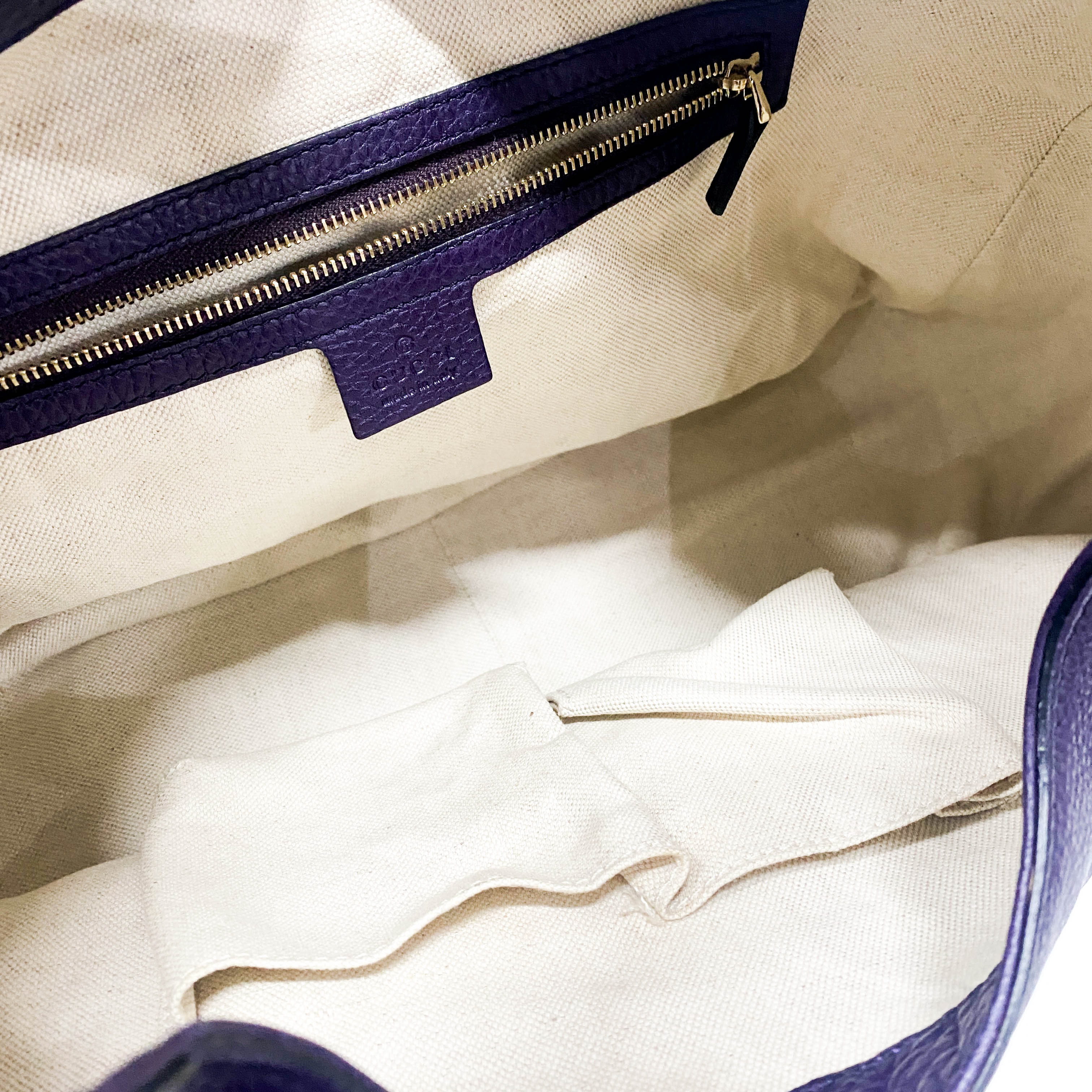 Emily Purple Leather Chain Strap Shoulder Bag