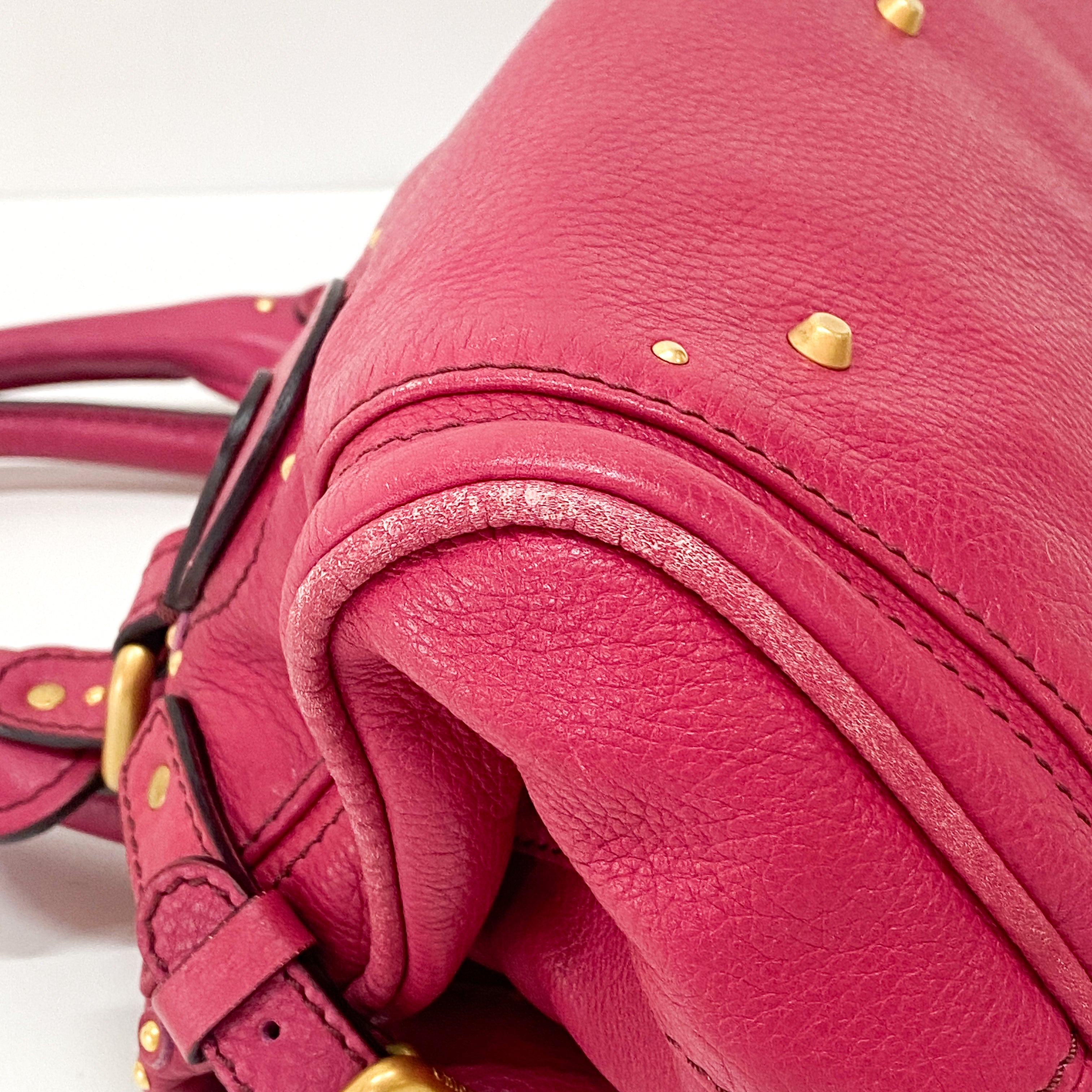Paddington Pink Leather Shoulder Bag