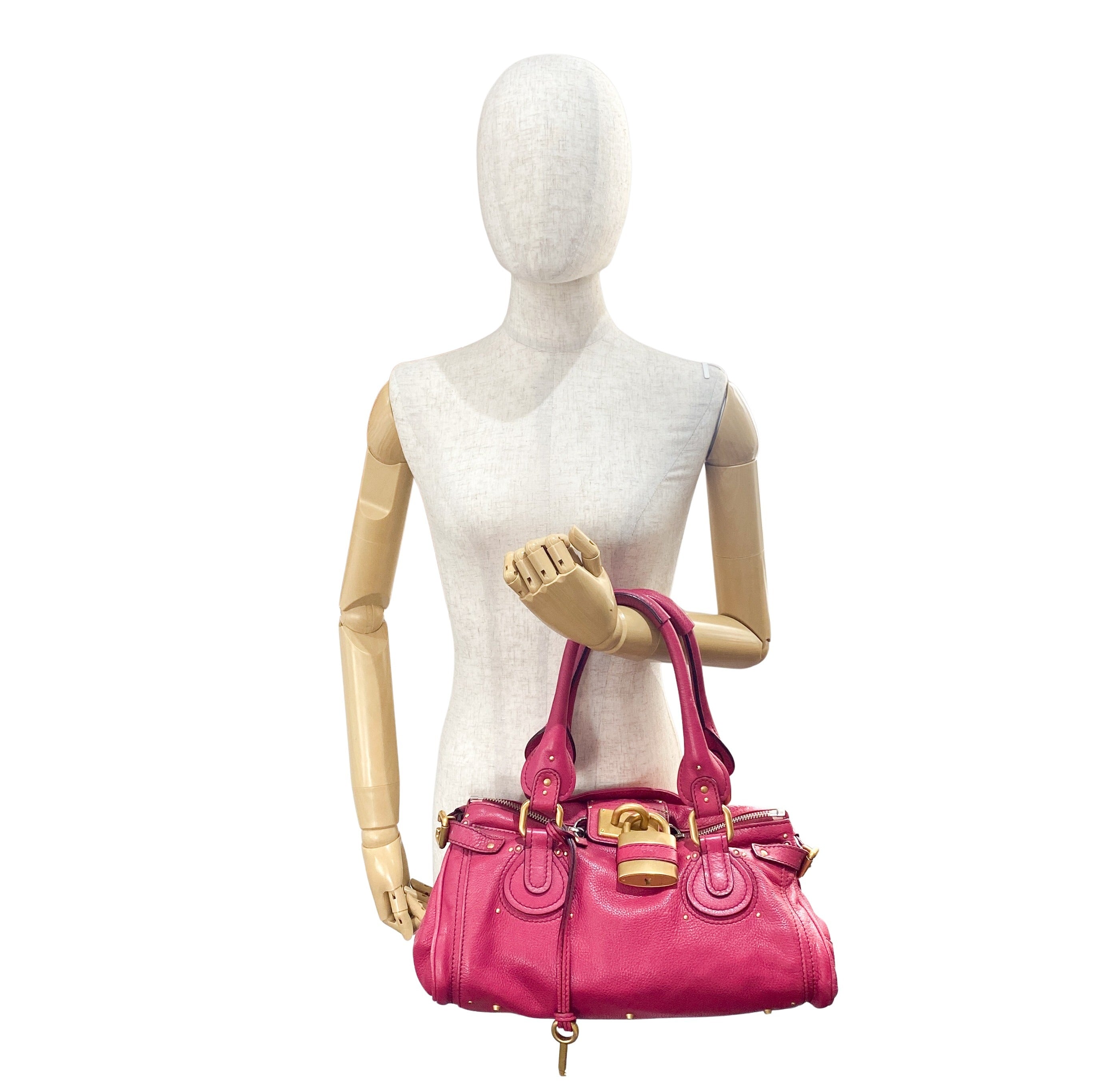 Paddington Pink Leather Shoulder Bag