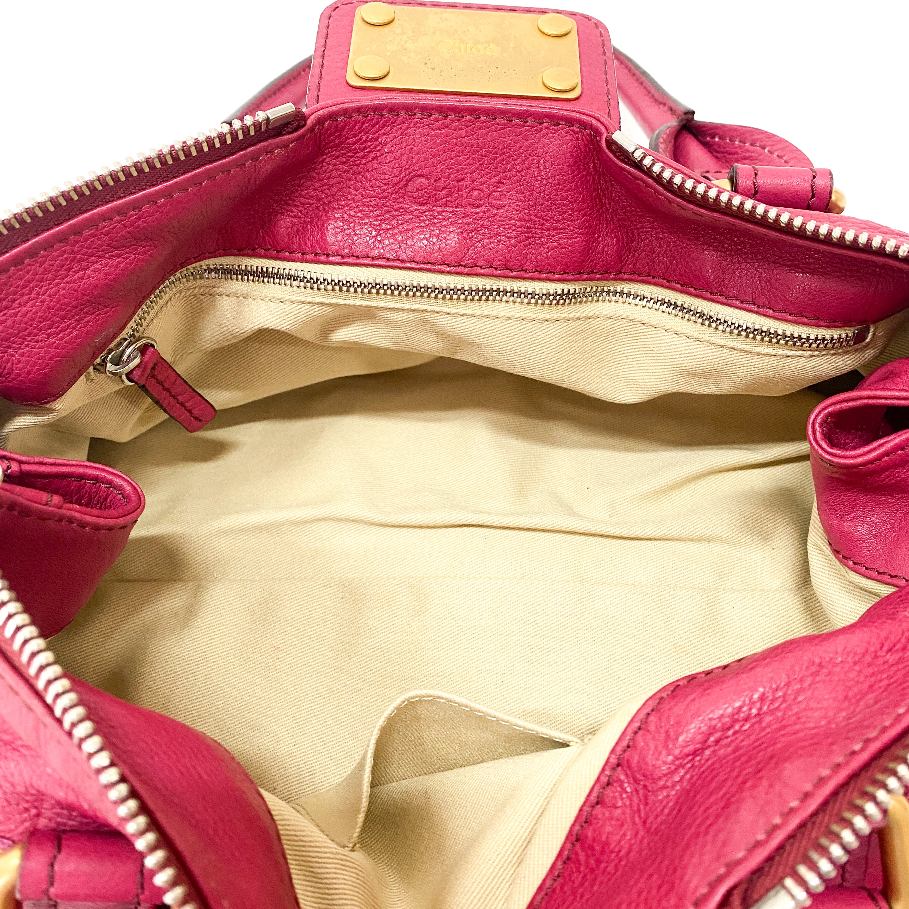 Paddington Pink Leather Shoulder Bag