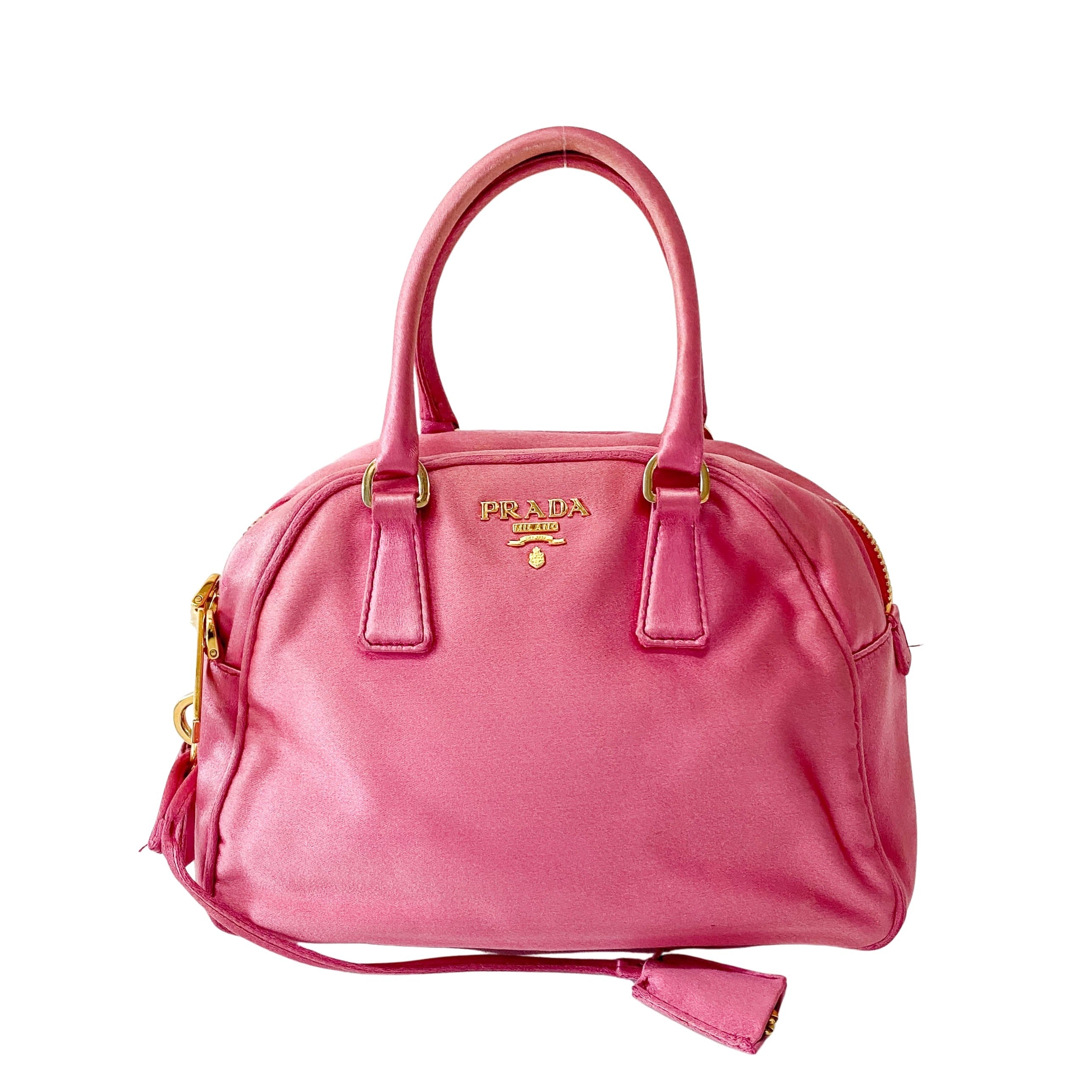 Pink Satin Bag