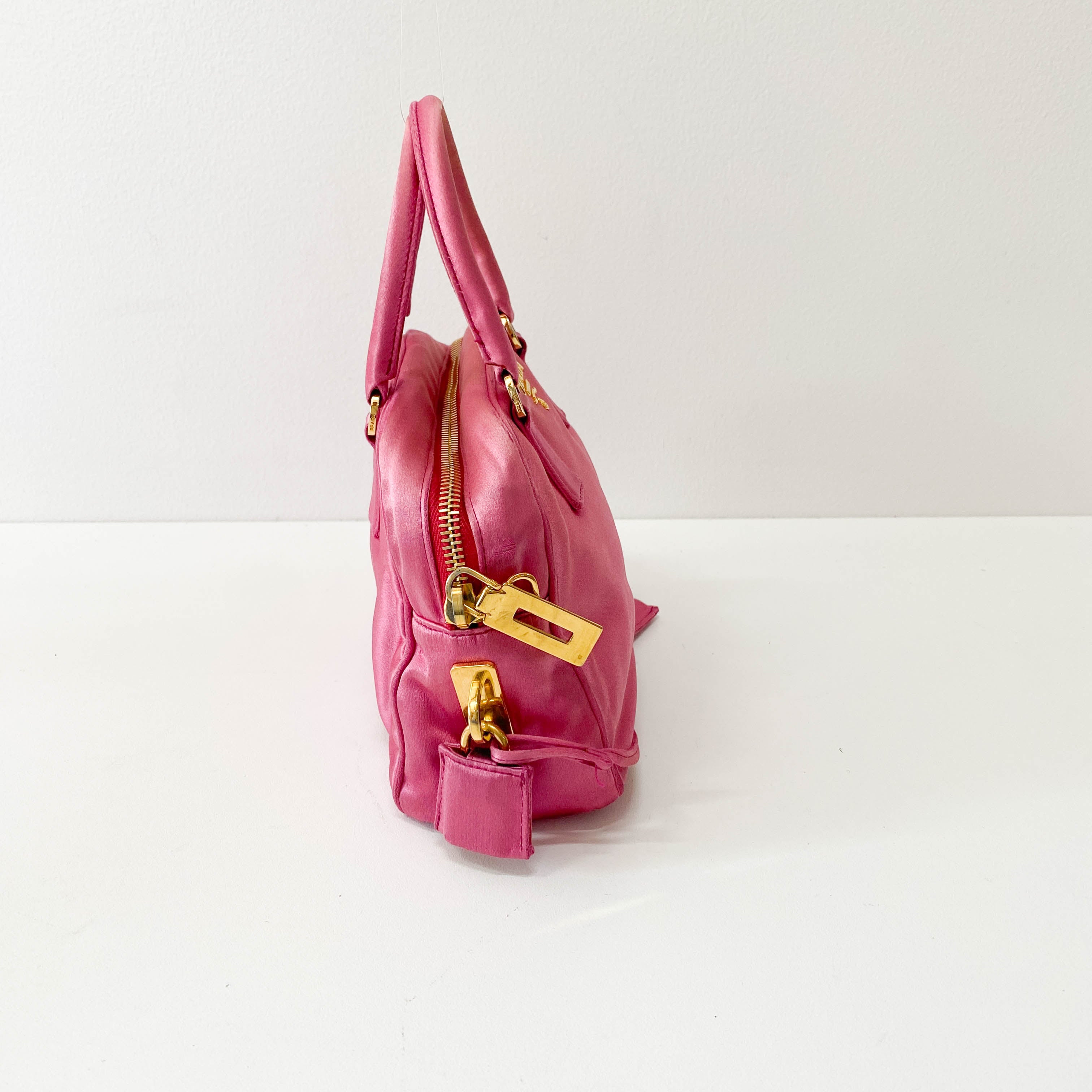 Pink Satin Bag