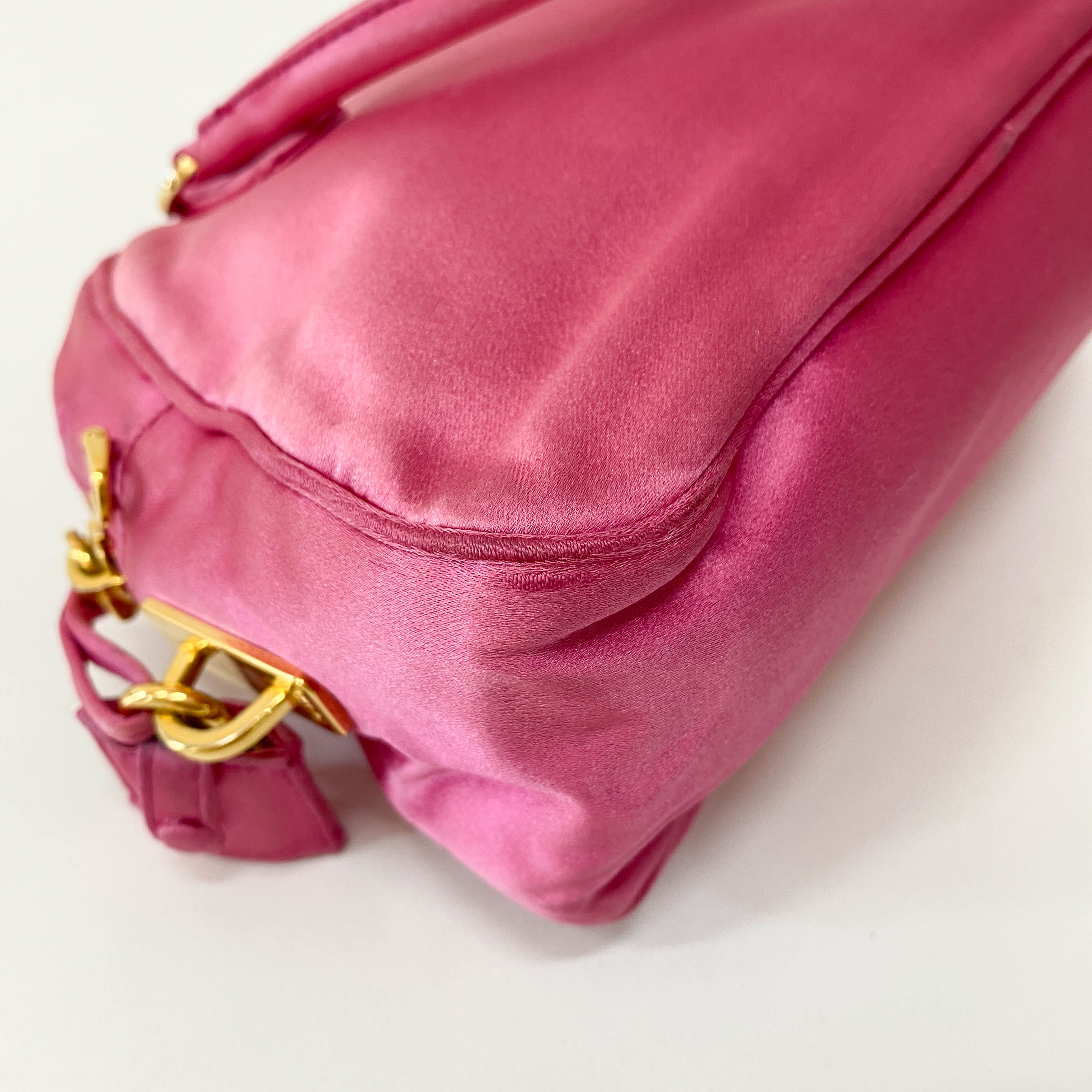 Pink Satin Bag