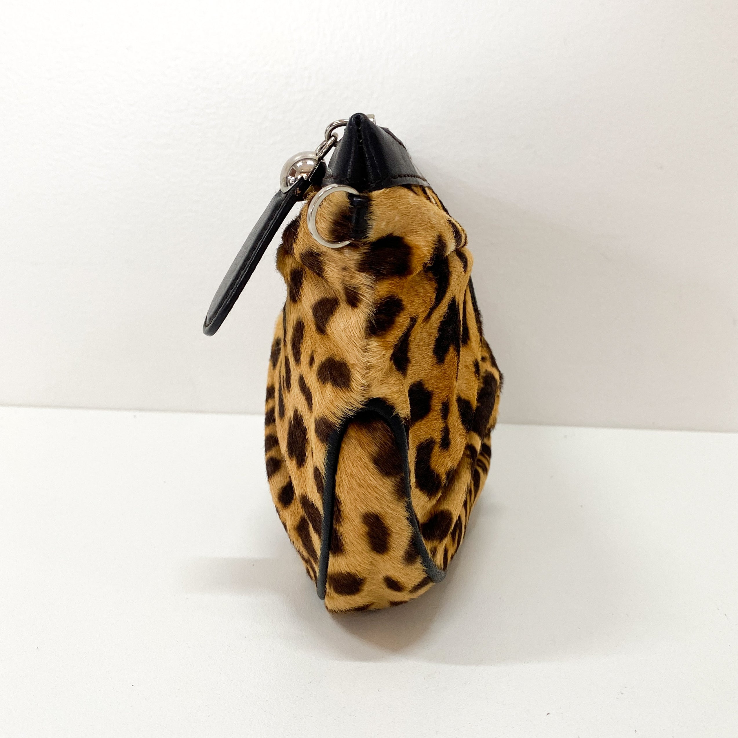 Yellow Pony Hair Clutch Bag