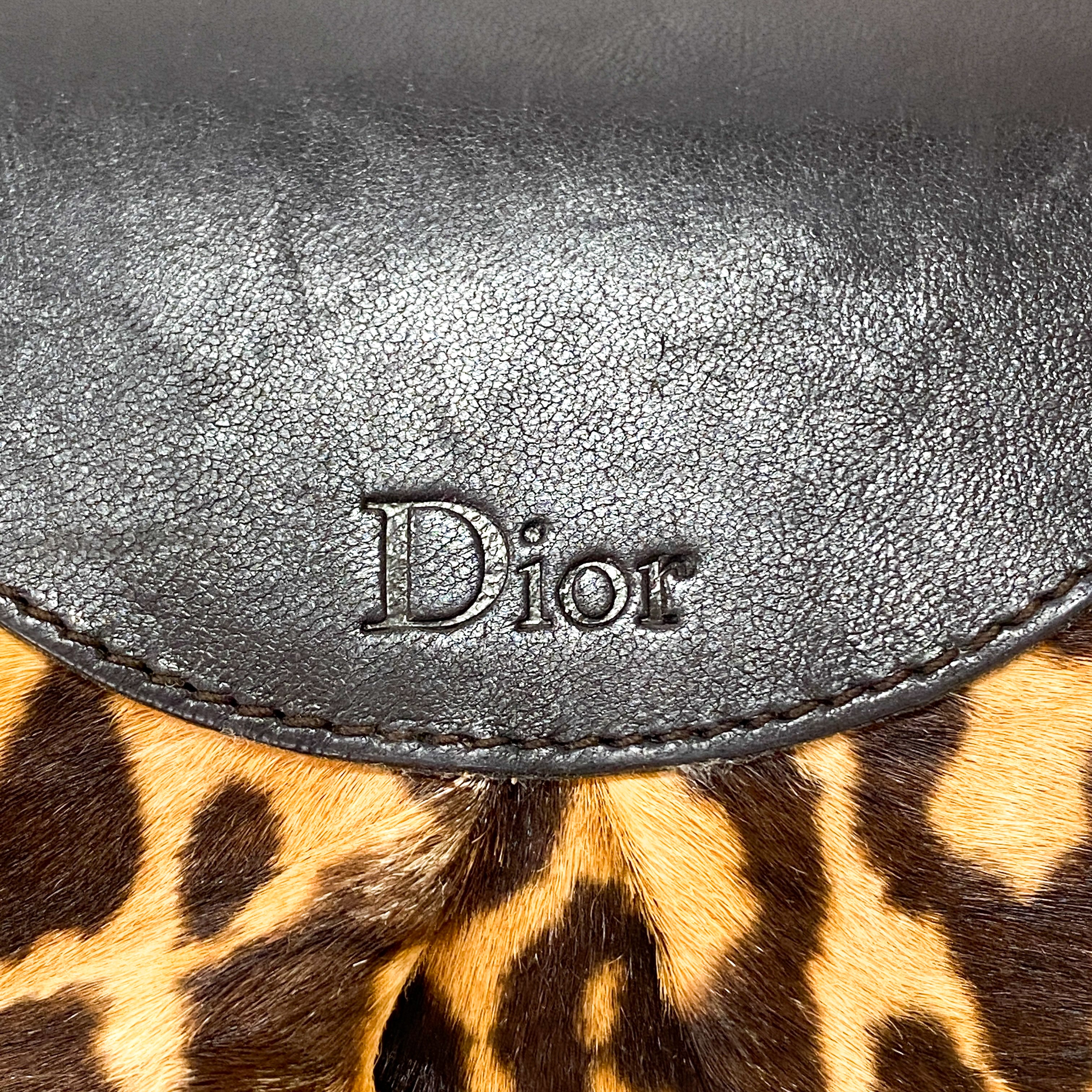 Yellow Pony Hair Clutch Bag