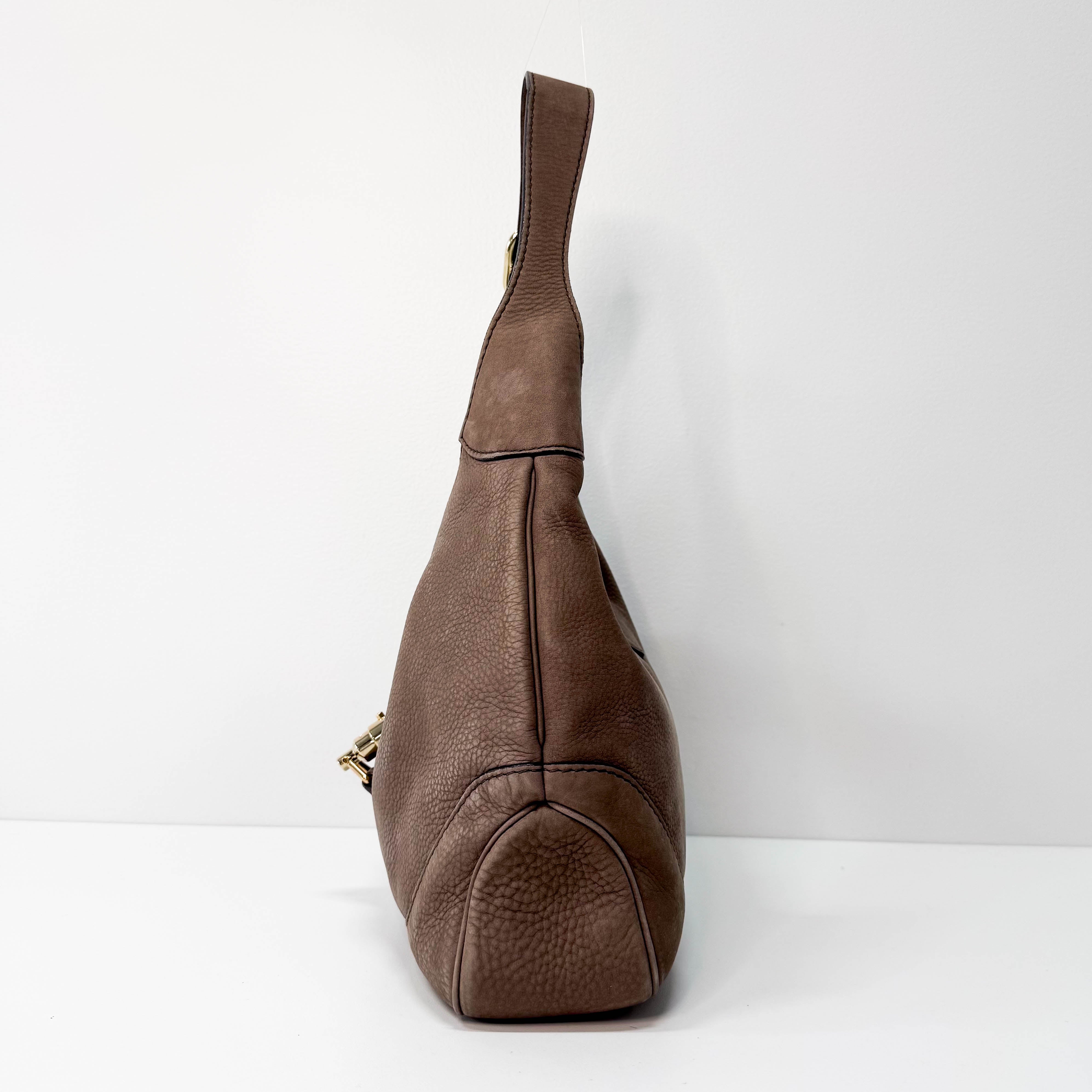 New Jackie Brown Leather Shoulder Bag