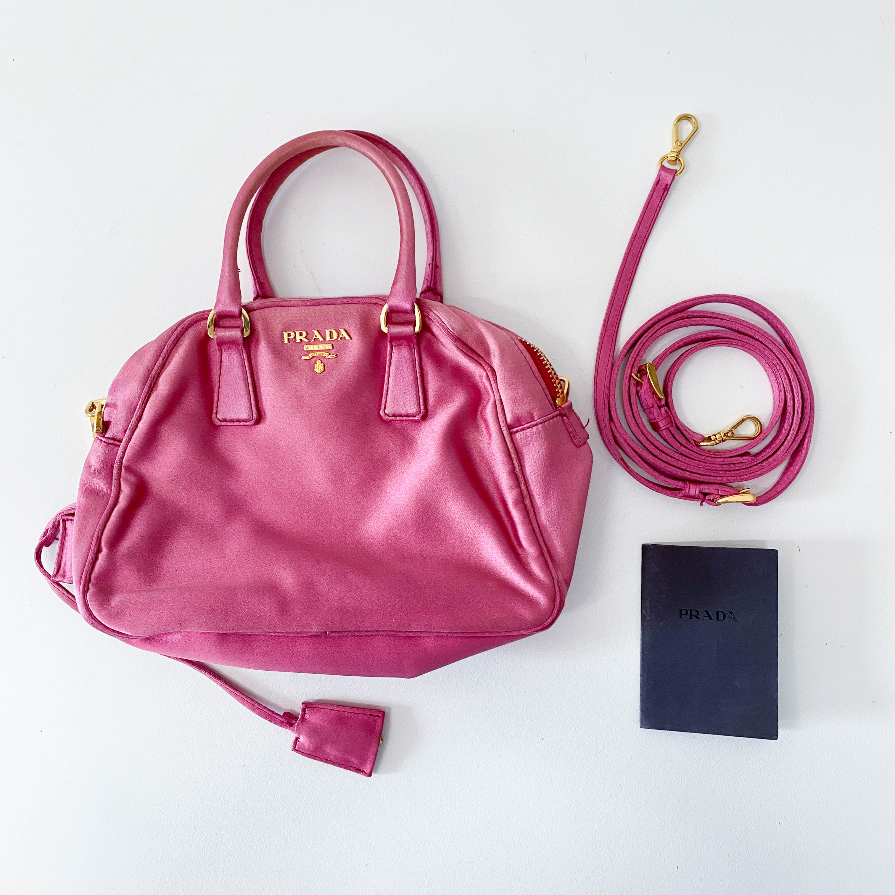 Pink Satin Bag