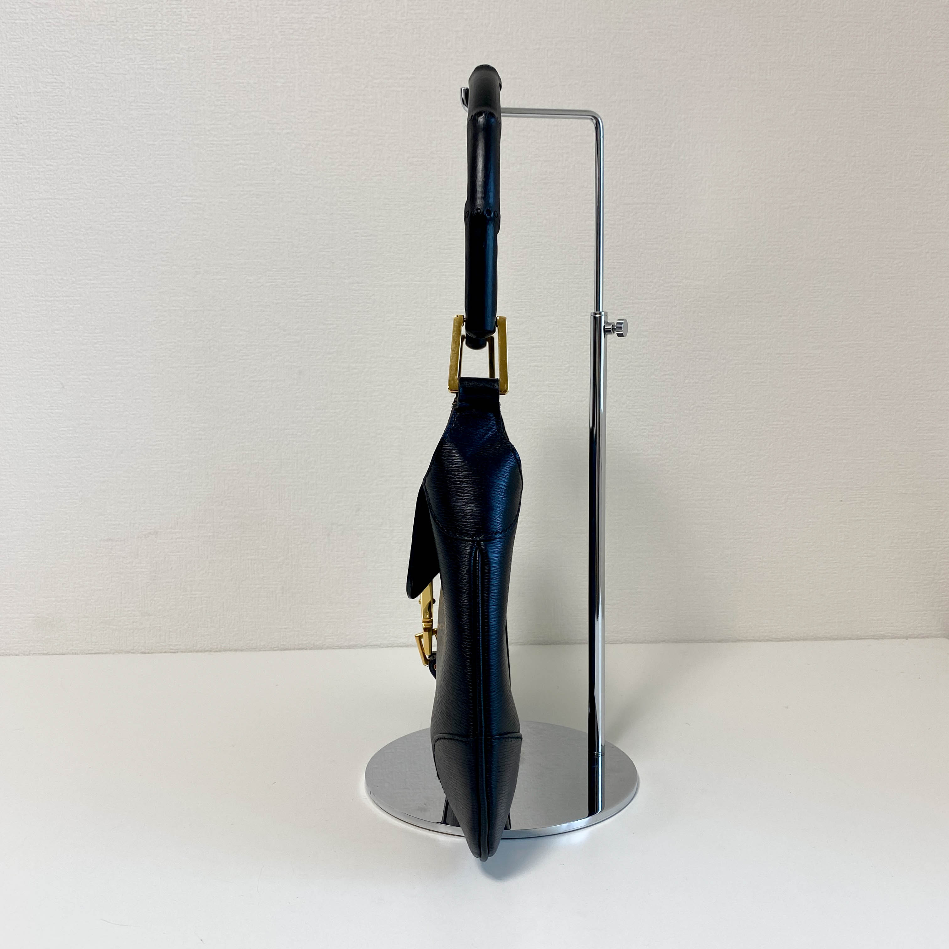 Jackie Mini Bamboo Black Shoulder Bag