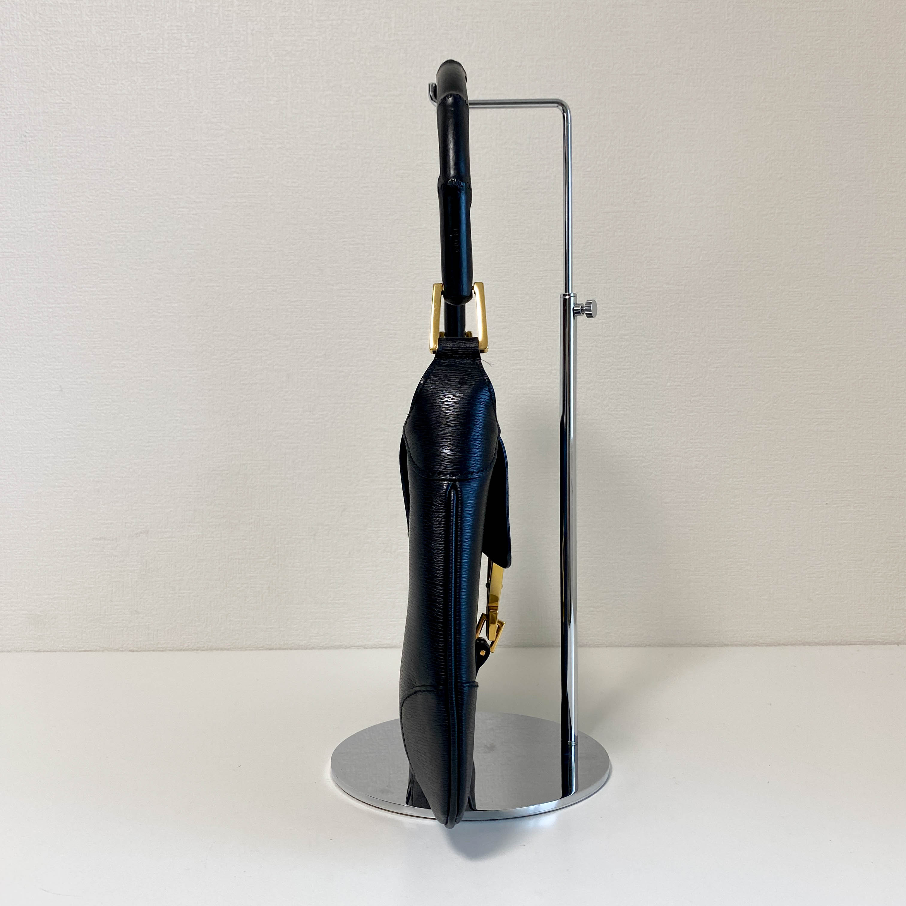 Jackie Mini Bamboo Black Shoulder Bag