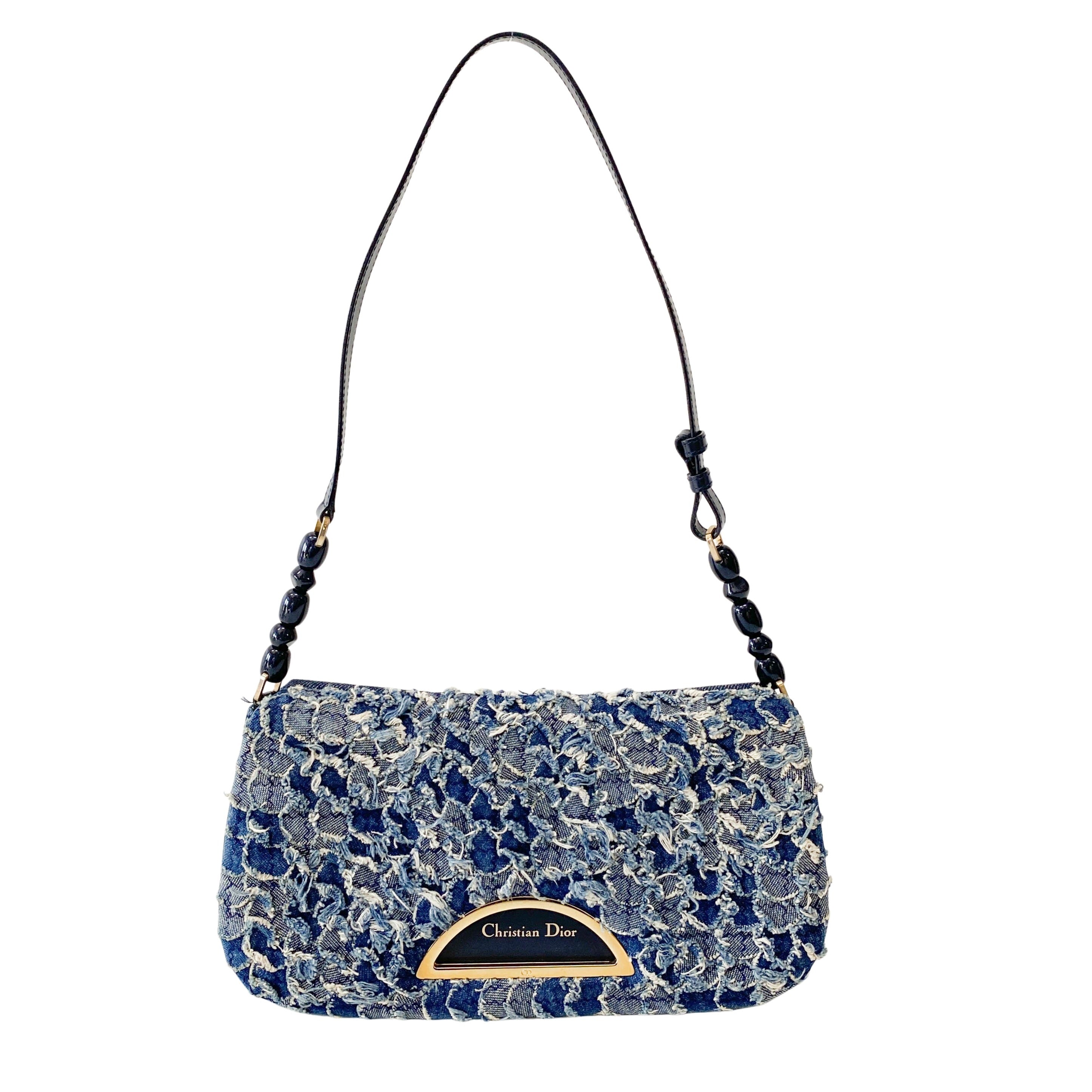Malice Pearl Blue Denim Bag