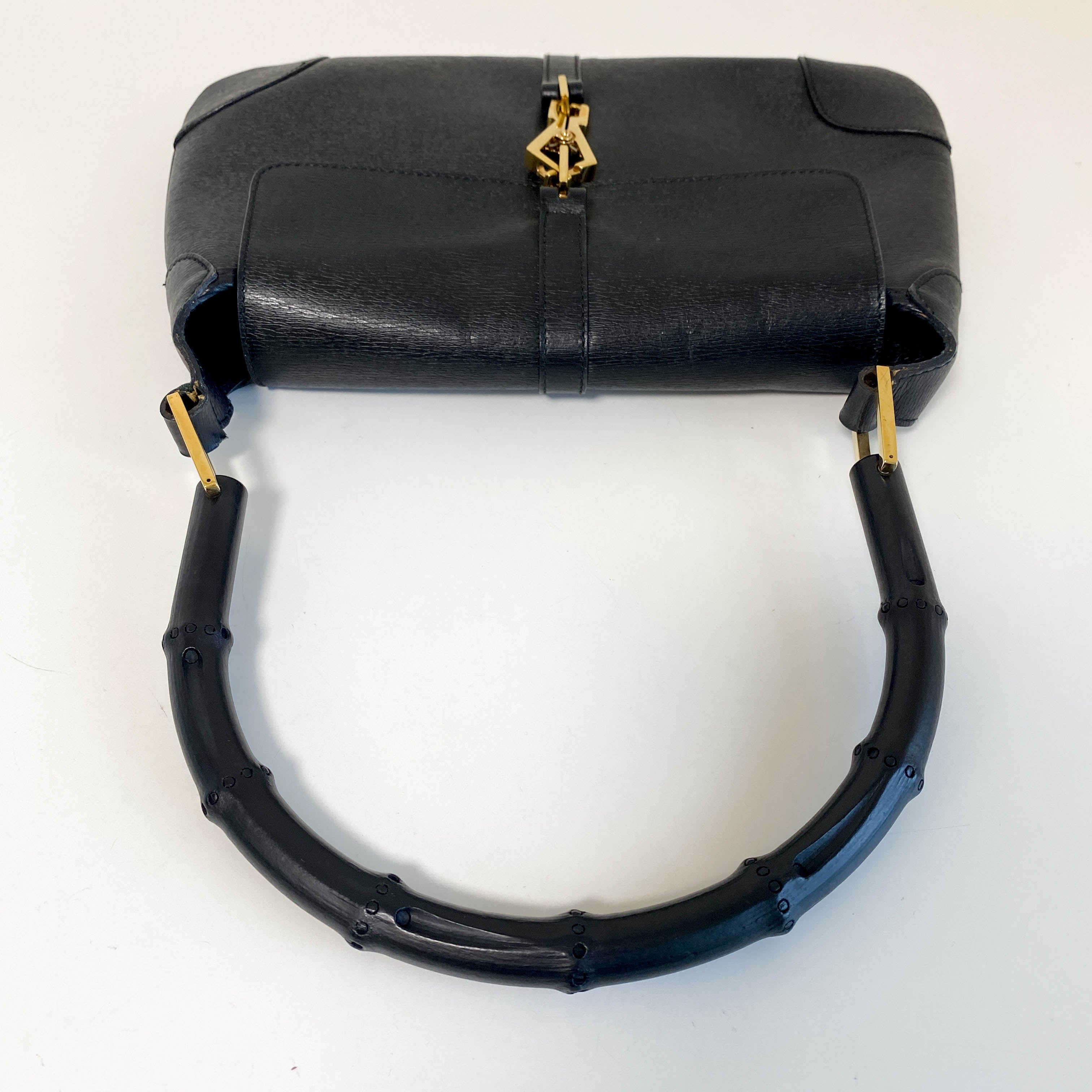 Jackie Mini Bamboo Black Shoulder Bag
