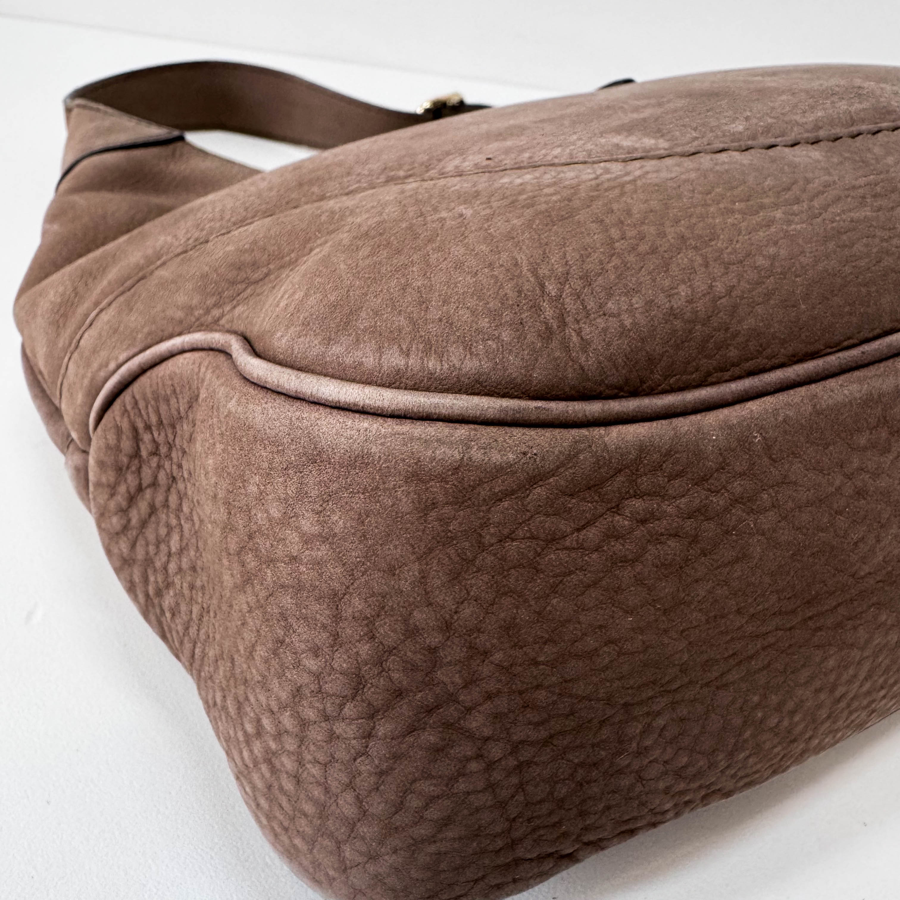New Jackie Brown Leather Shoulder Bag