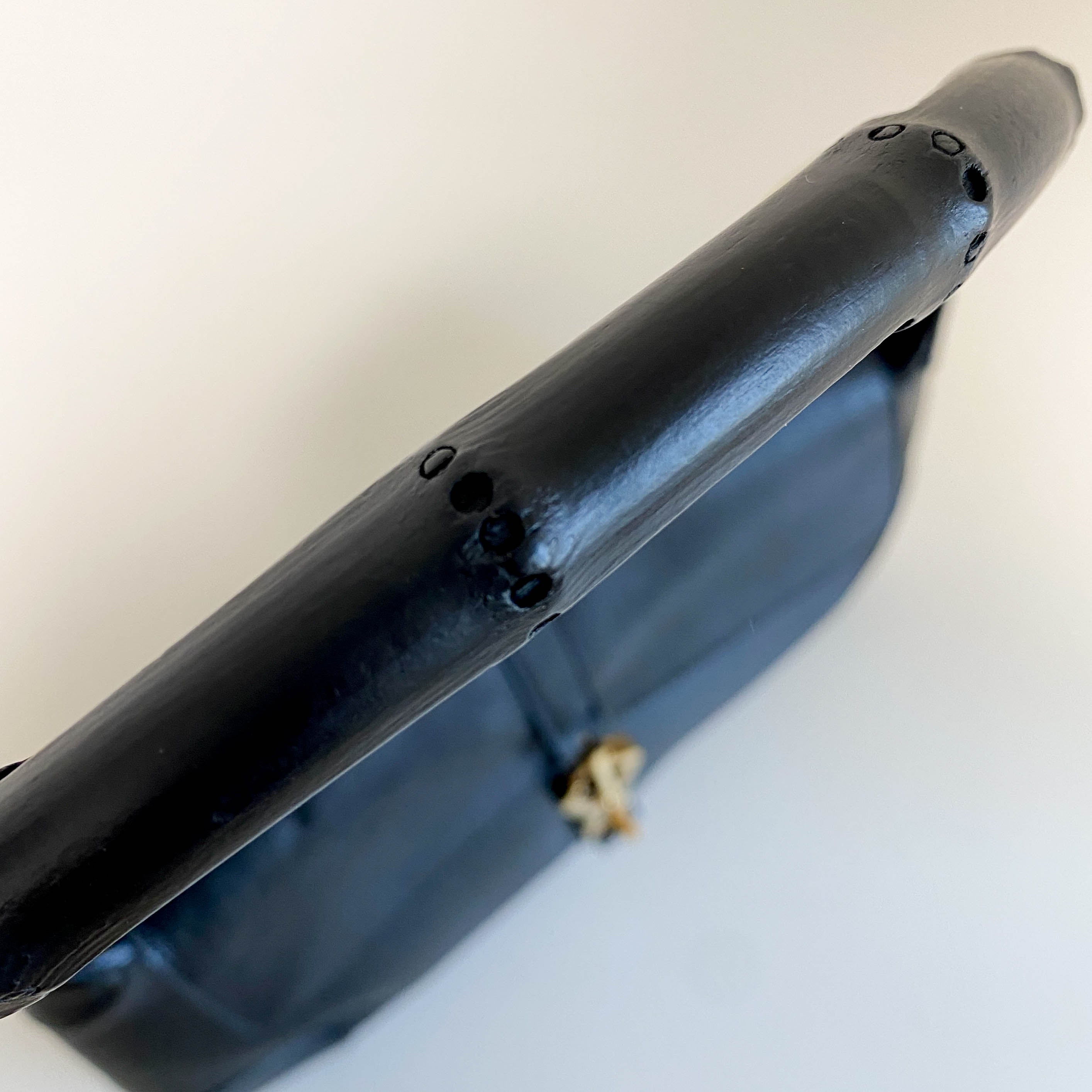 Jackie Mini Bamboo Black Shoulder Bag