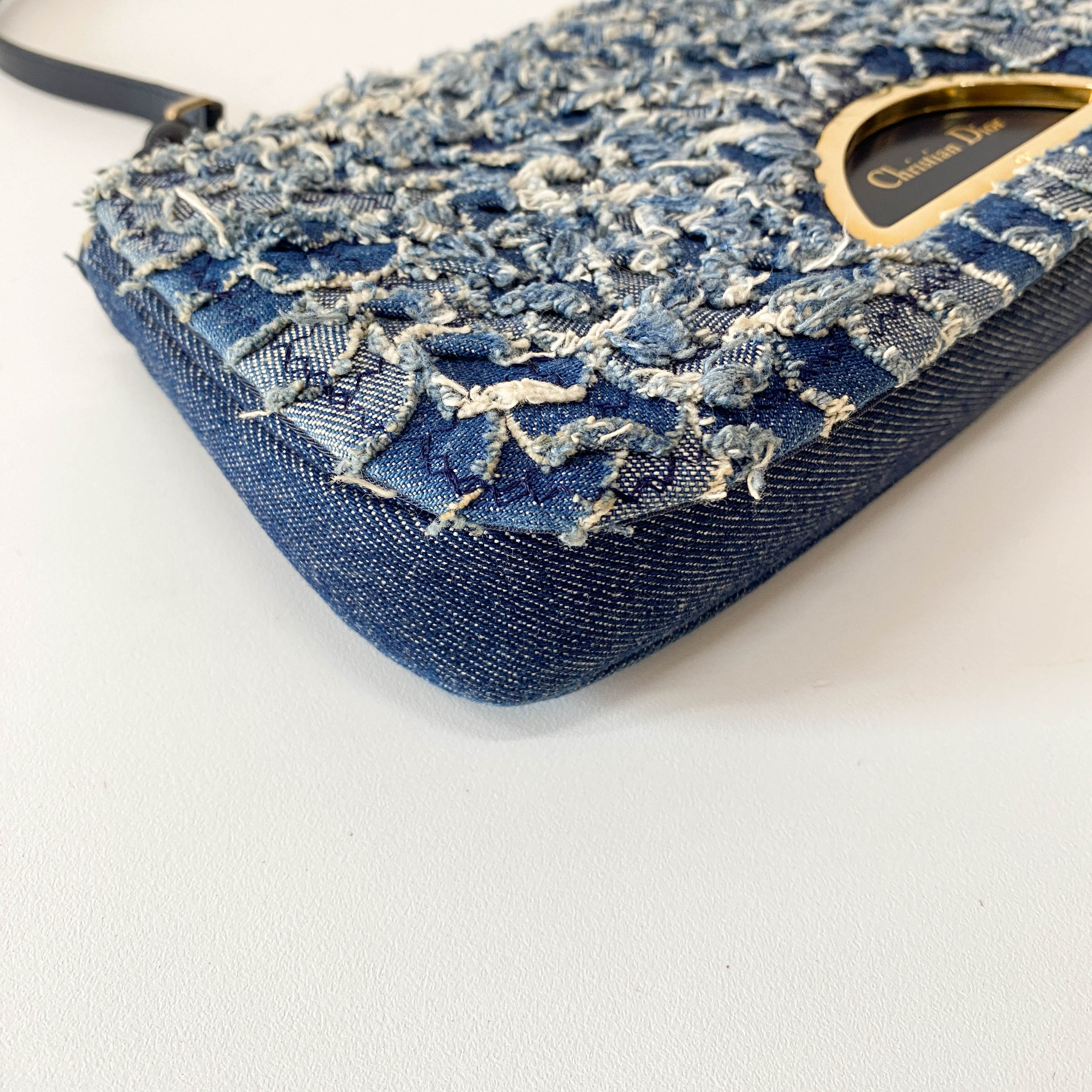 Malice Pearl Blue Denim Bag