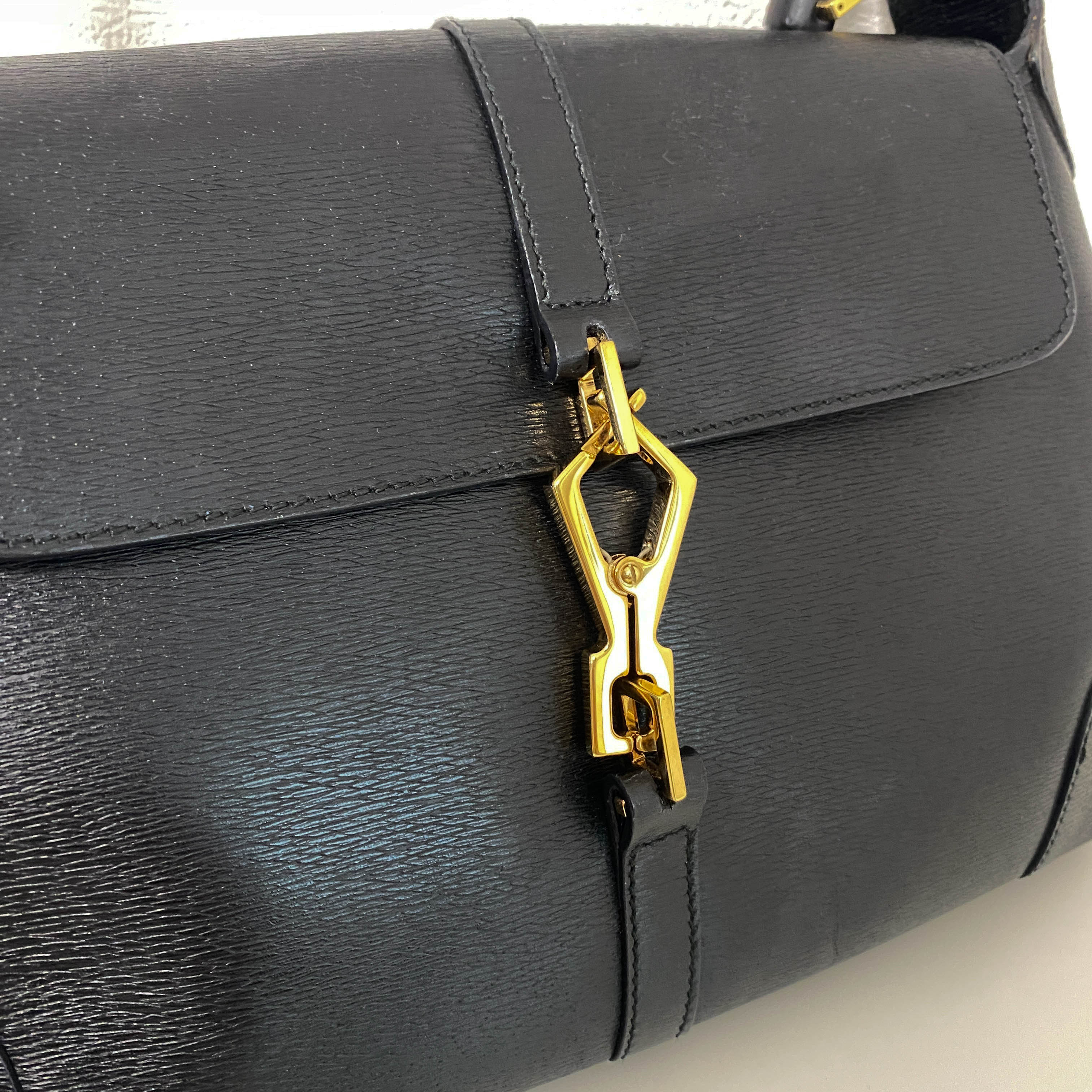 Jackie Mini Bamboo Black Shoulder Bag