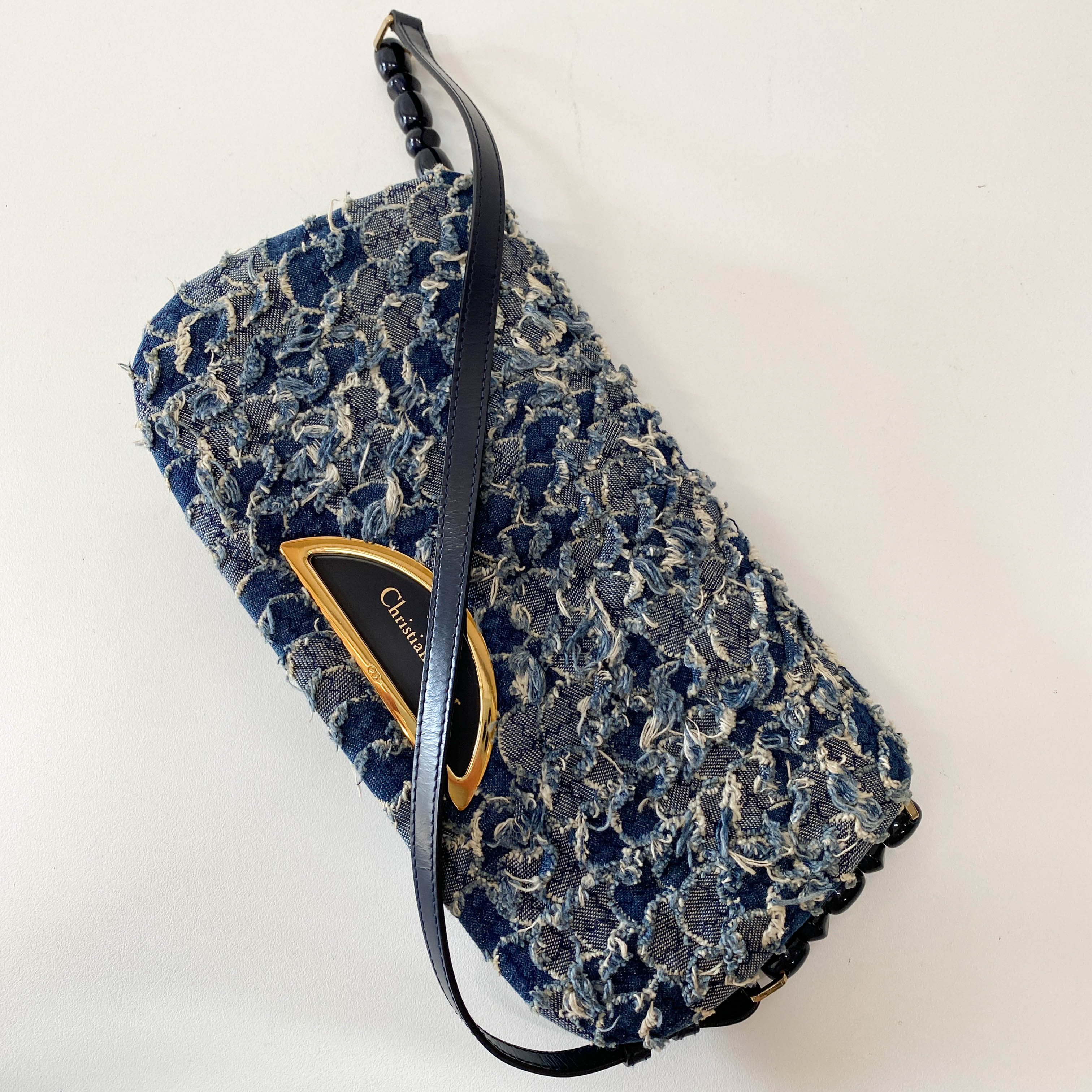 Malice Pearl Blue Denim Bag