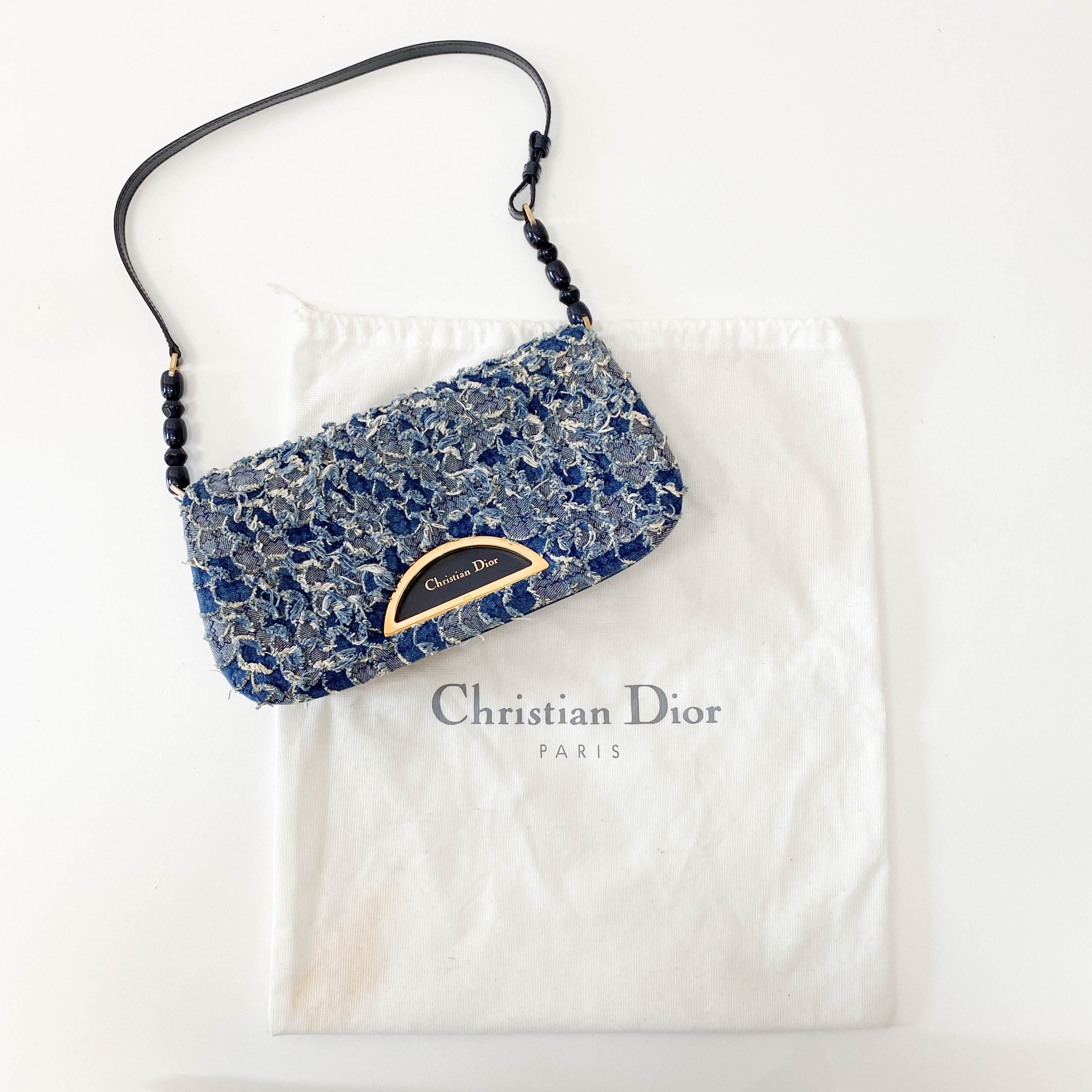 Malice Pearl Blue Denim Bag