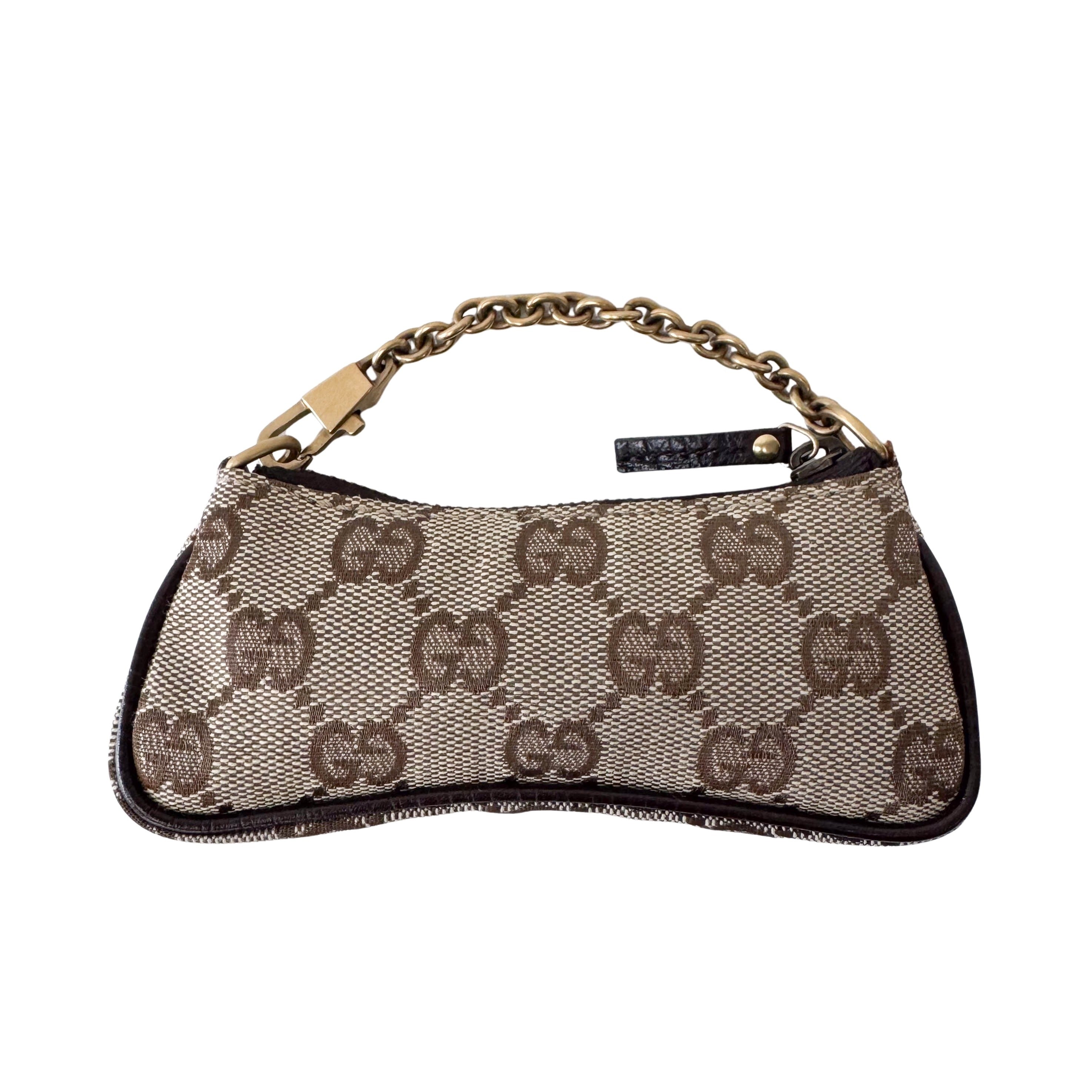 Horsebit Mini Yellow GG Canvas Pouch