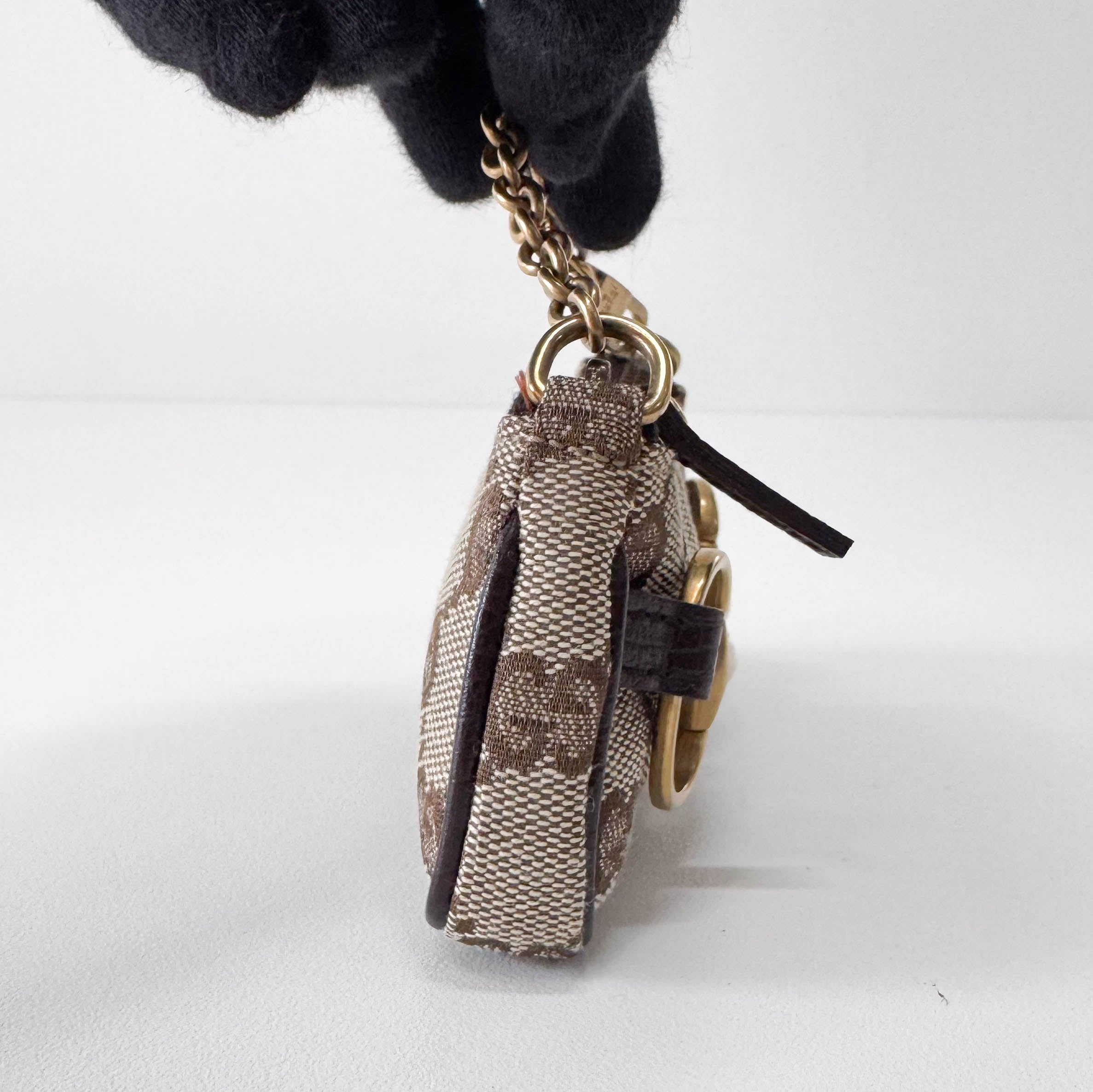 Horsebit Mini Yellow GG Canvas Pouch