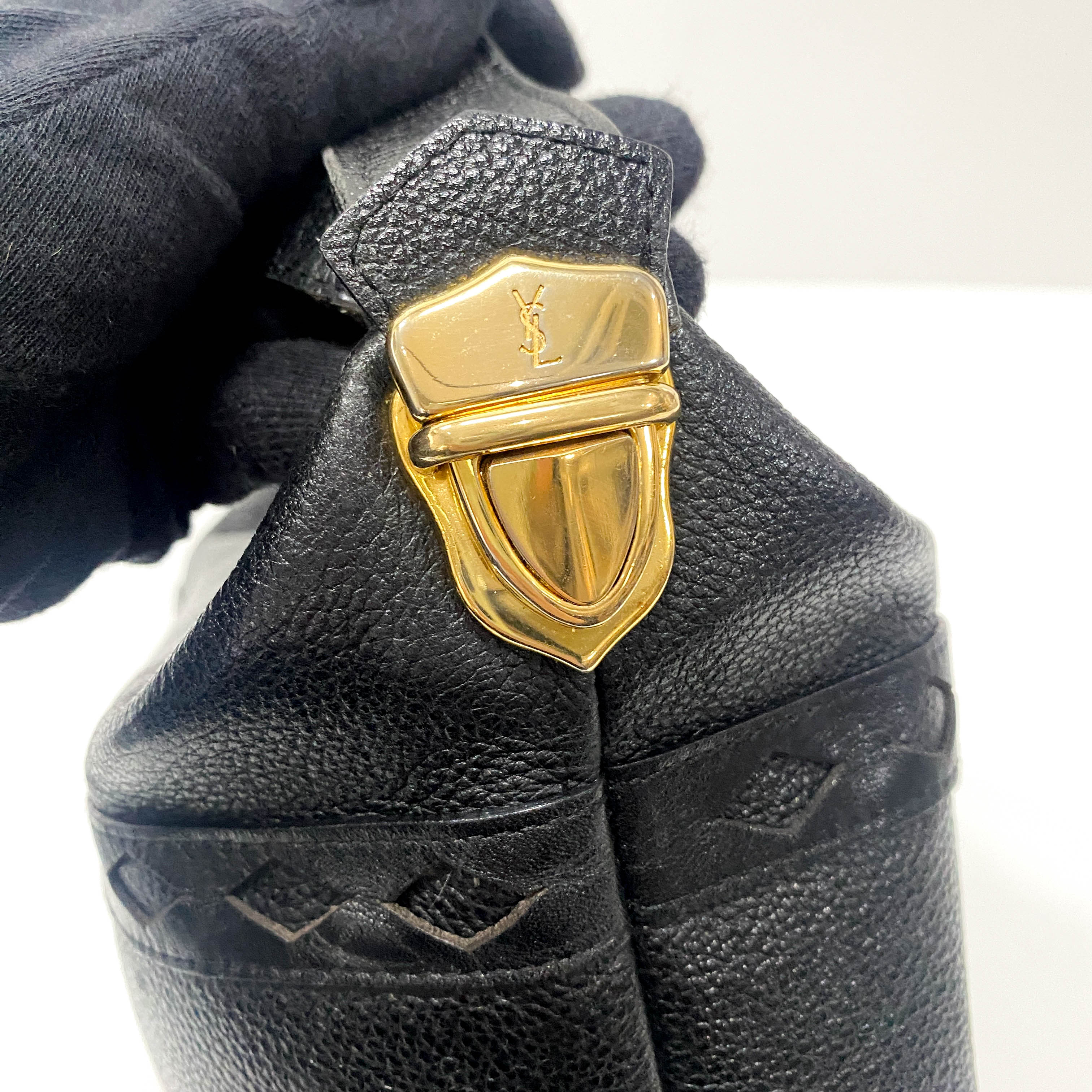 Black Leather Handbag