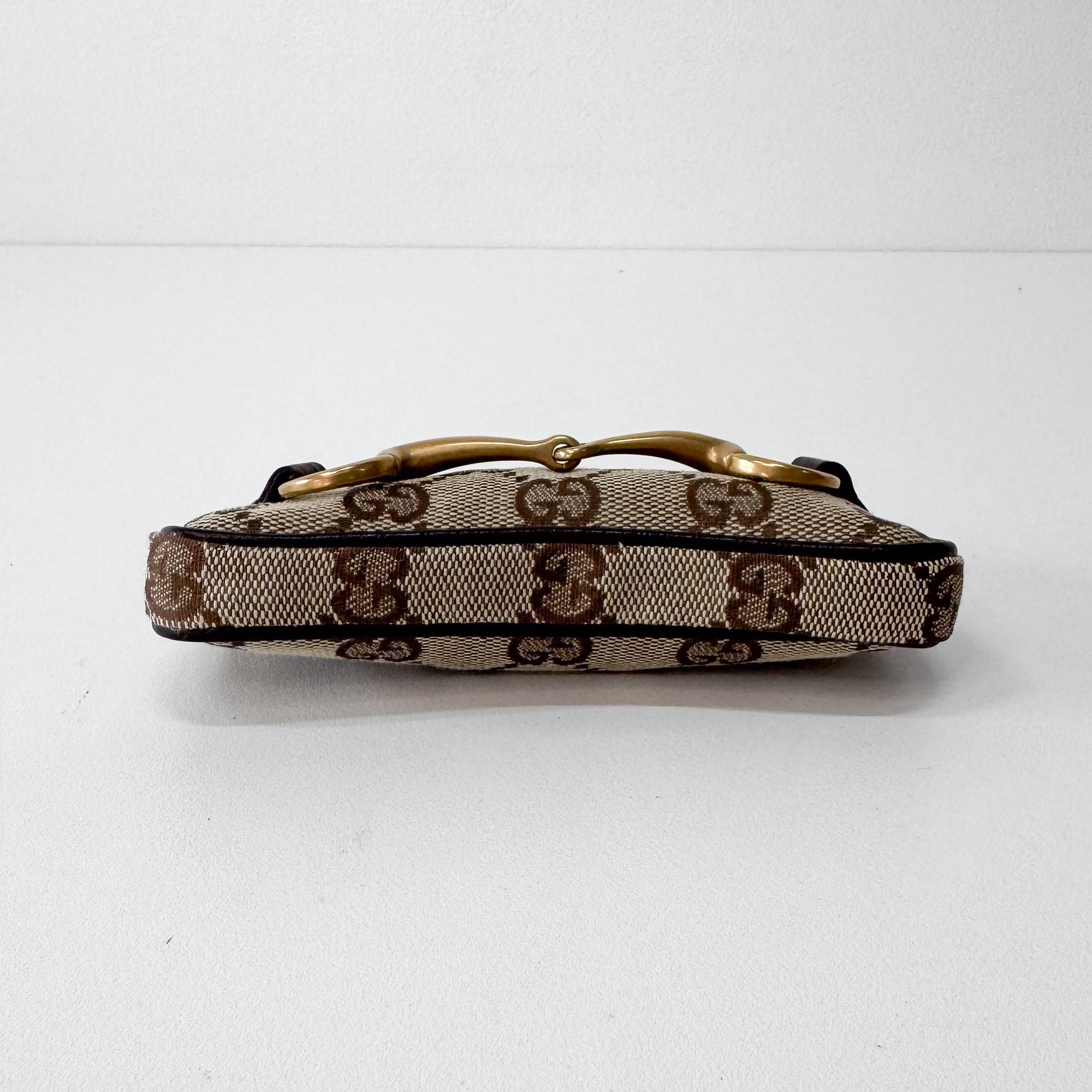 Horsebit Mini Yellow GG Canvas Pouch