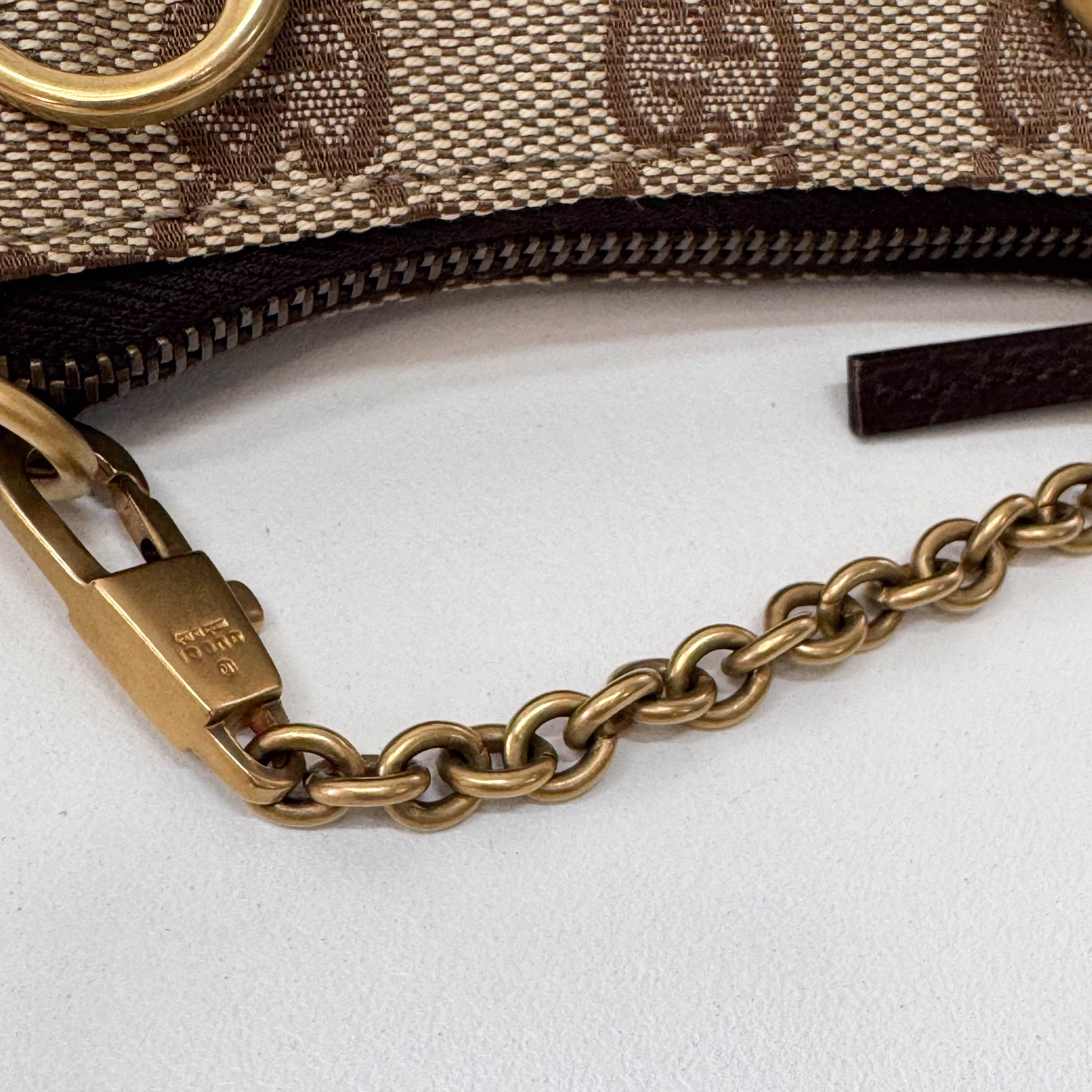 Horsebit Mini Yellow GG Canvas Pouch