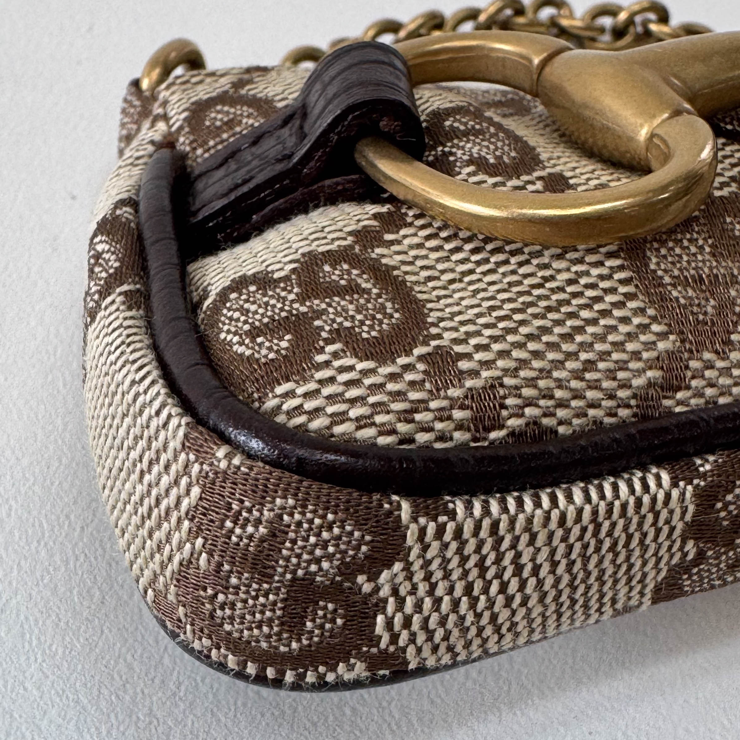 Horsebit Mini Yellow GG Canvas Pouch