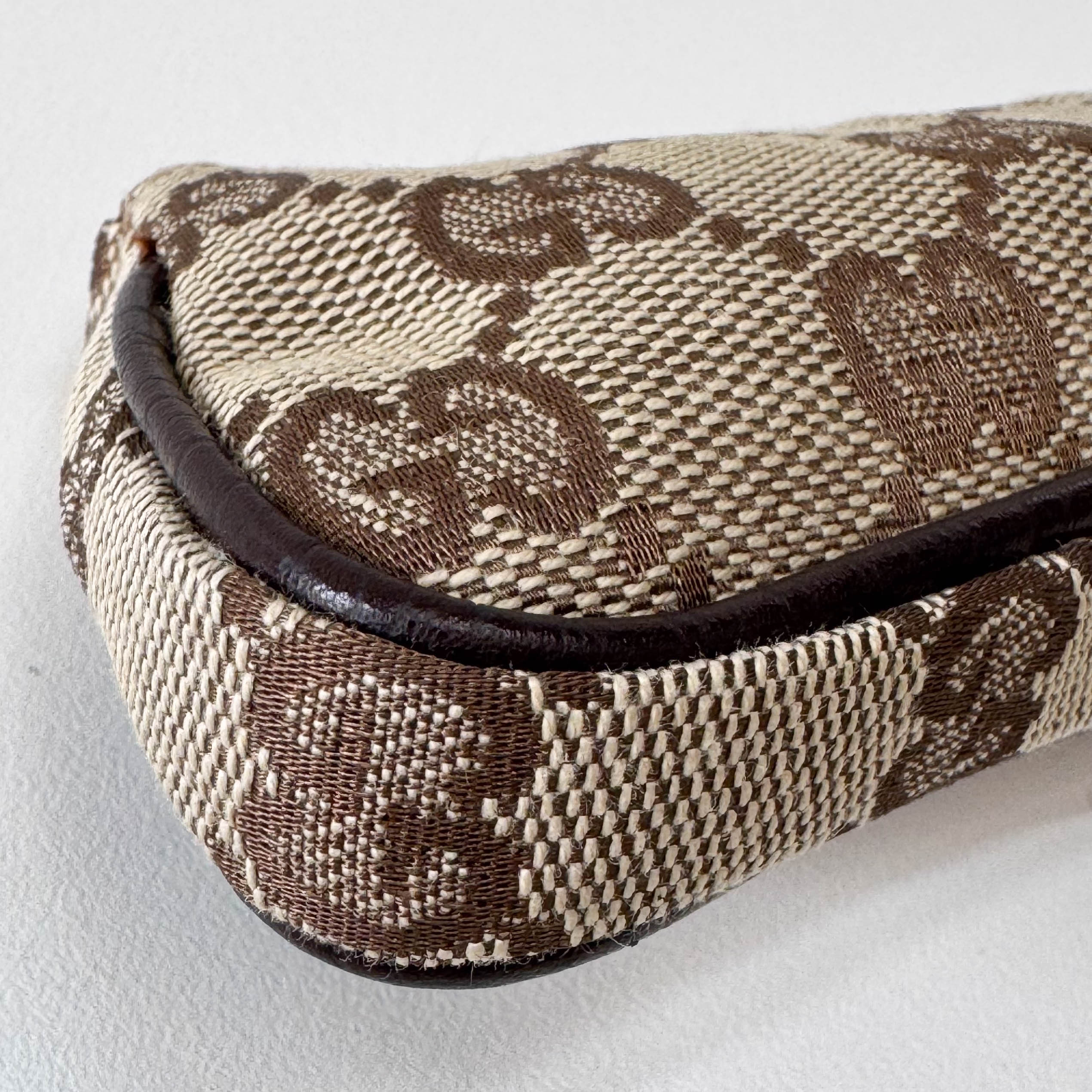 Horsebit Mini Yellow GG Canvas Pouch