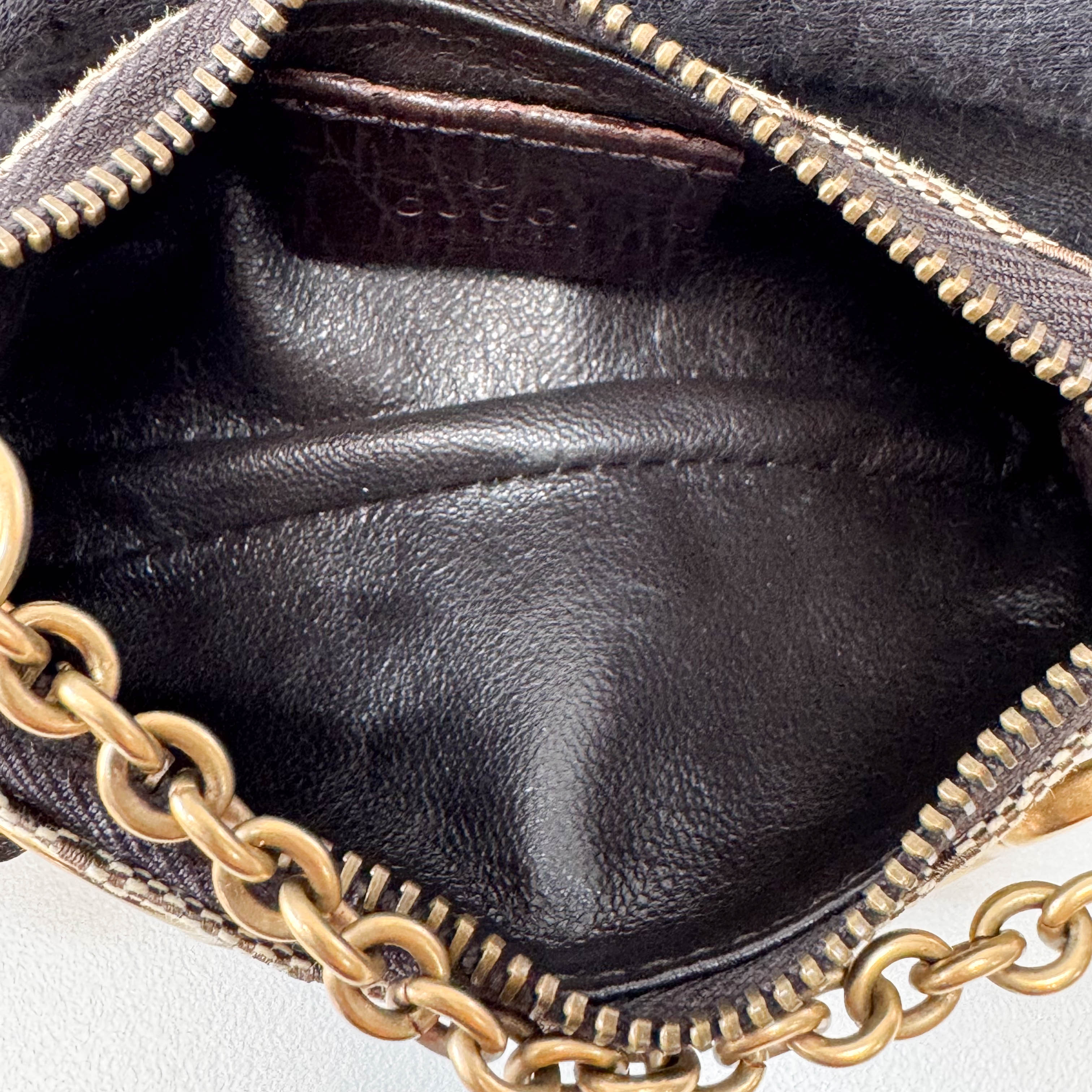 Horsebit Mini Yellow GG Canvas Pouch