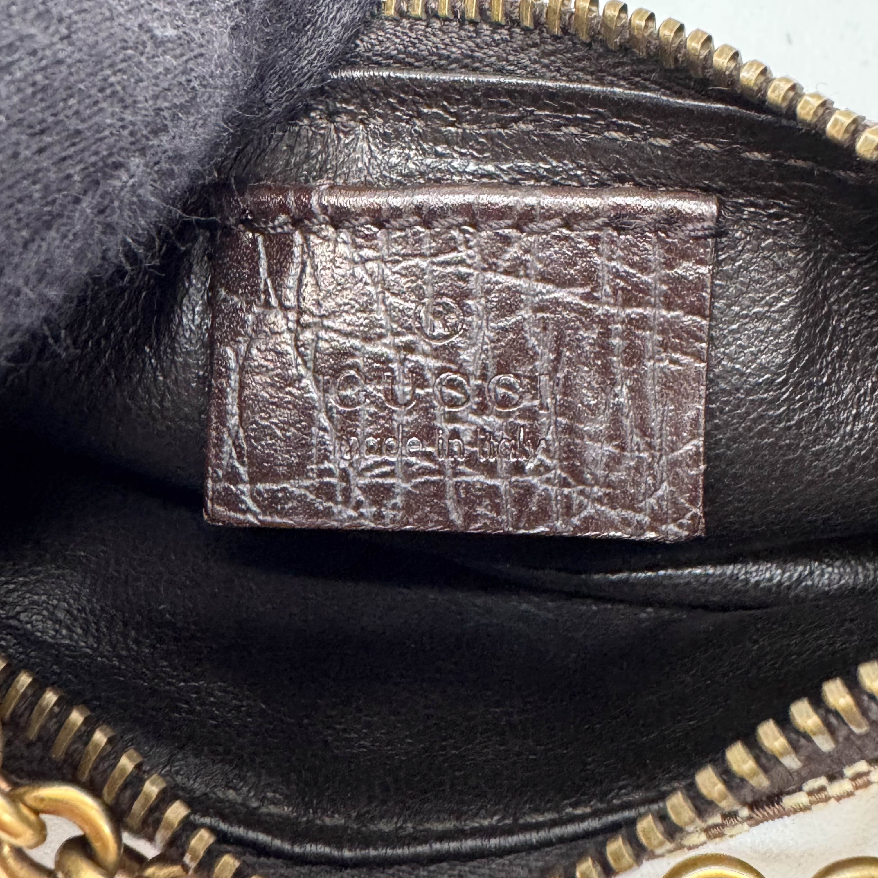 Horsebit Mini Yellow GG Canvas Pouch