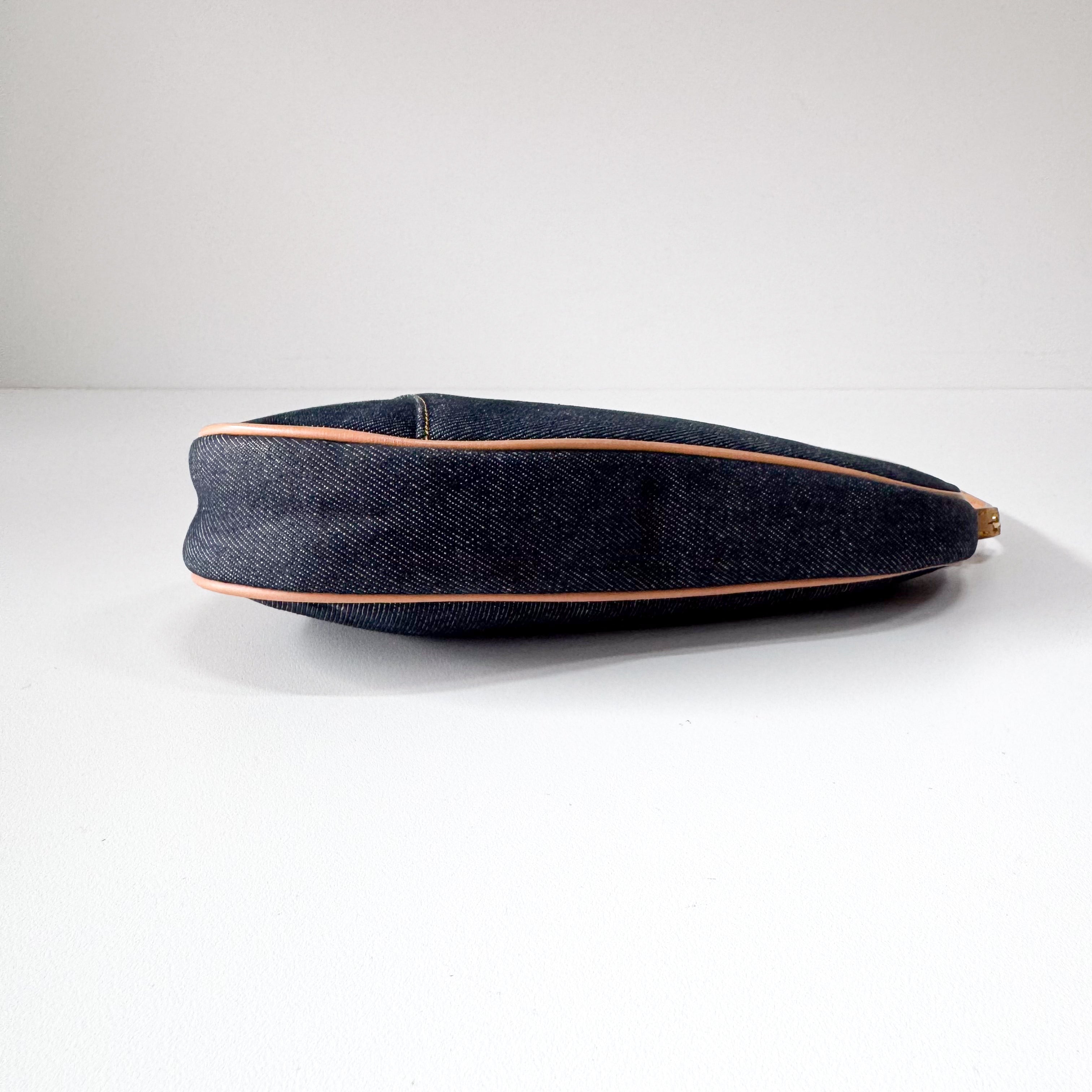 Saddle Denim Shoulder Bag