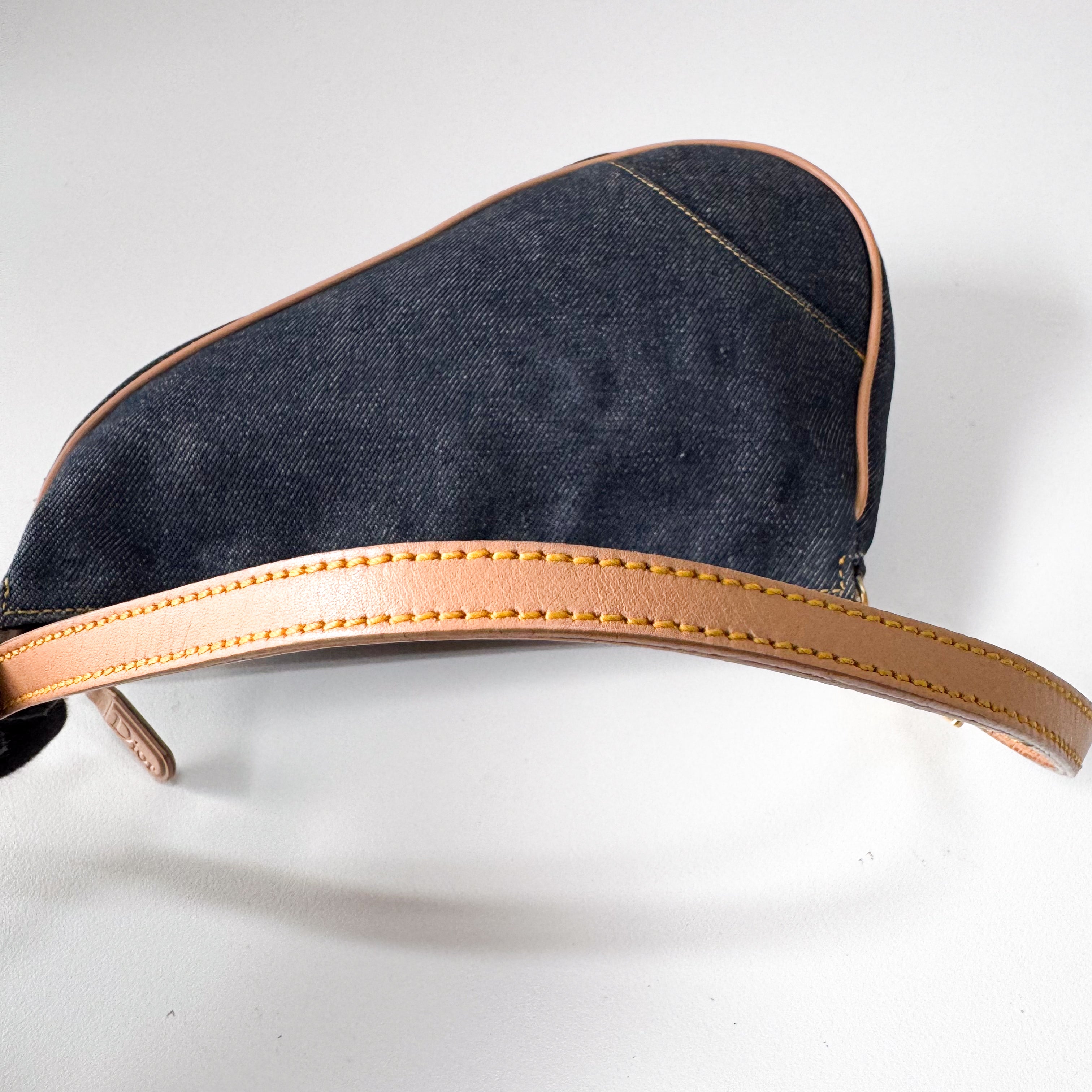 Saddle Denim Shoulder Bag