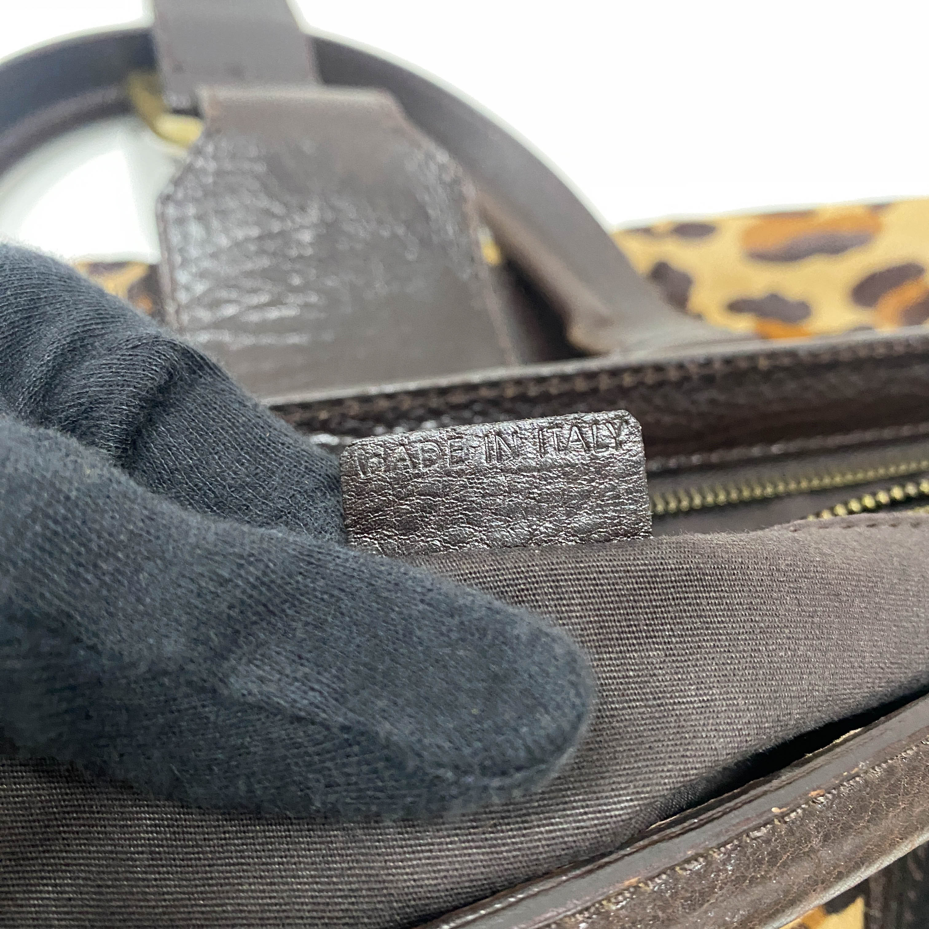 Leopard Print Ella Satchel Bag