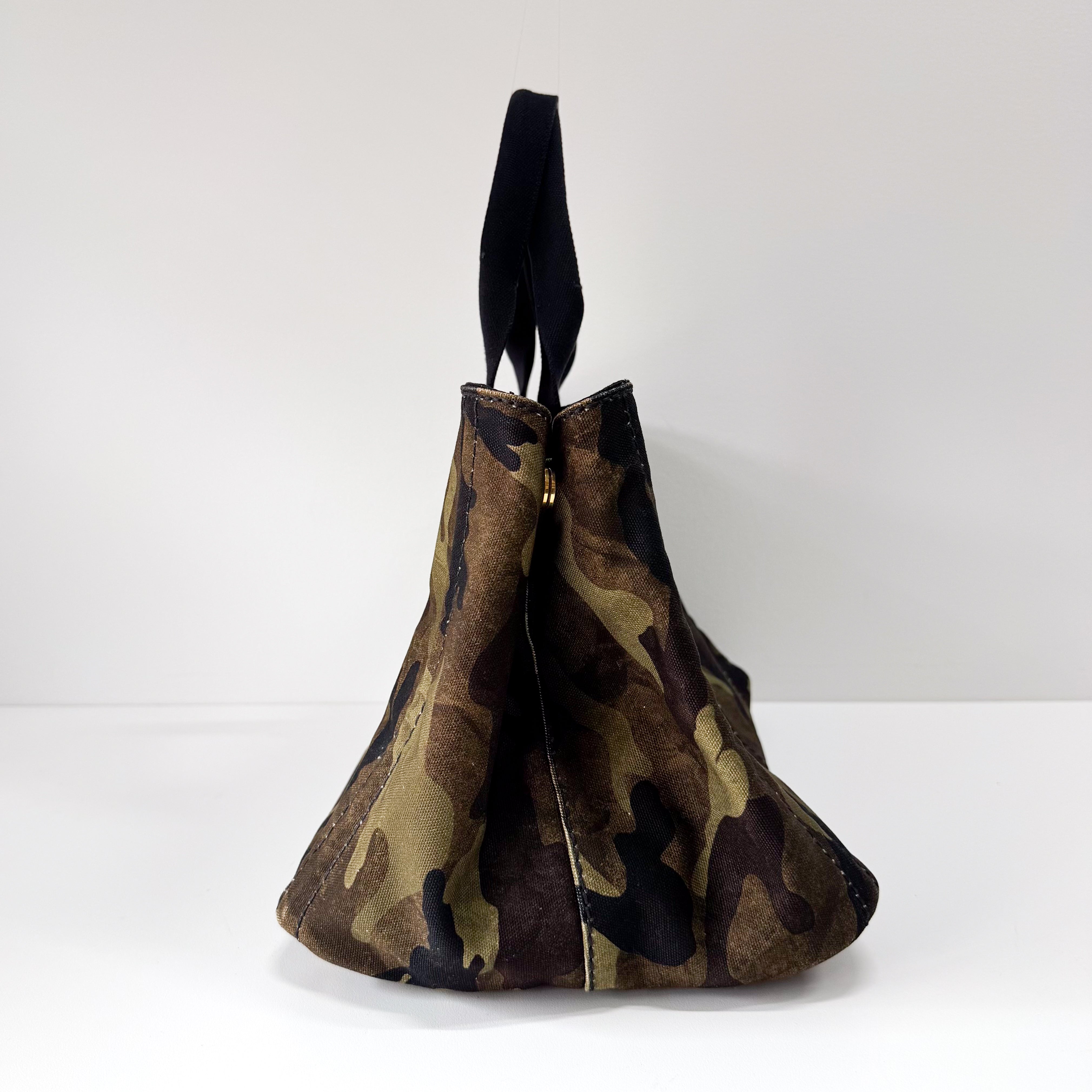 Large Camouflage Canvas Tote Bag