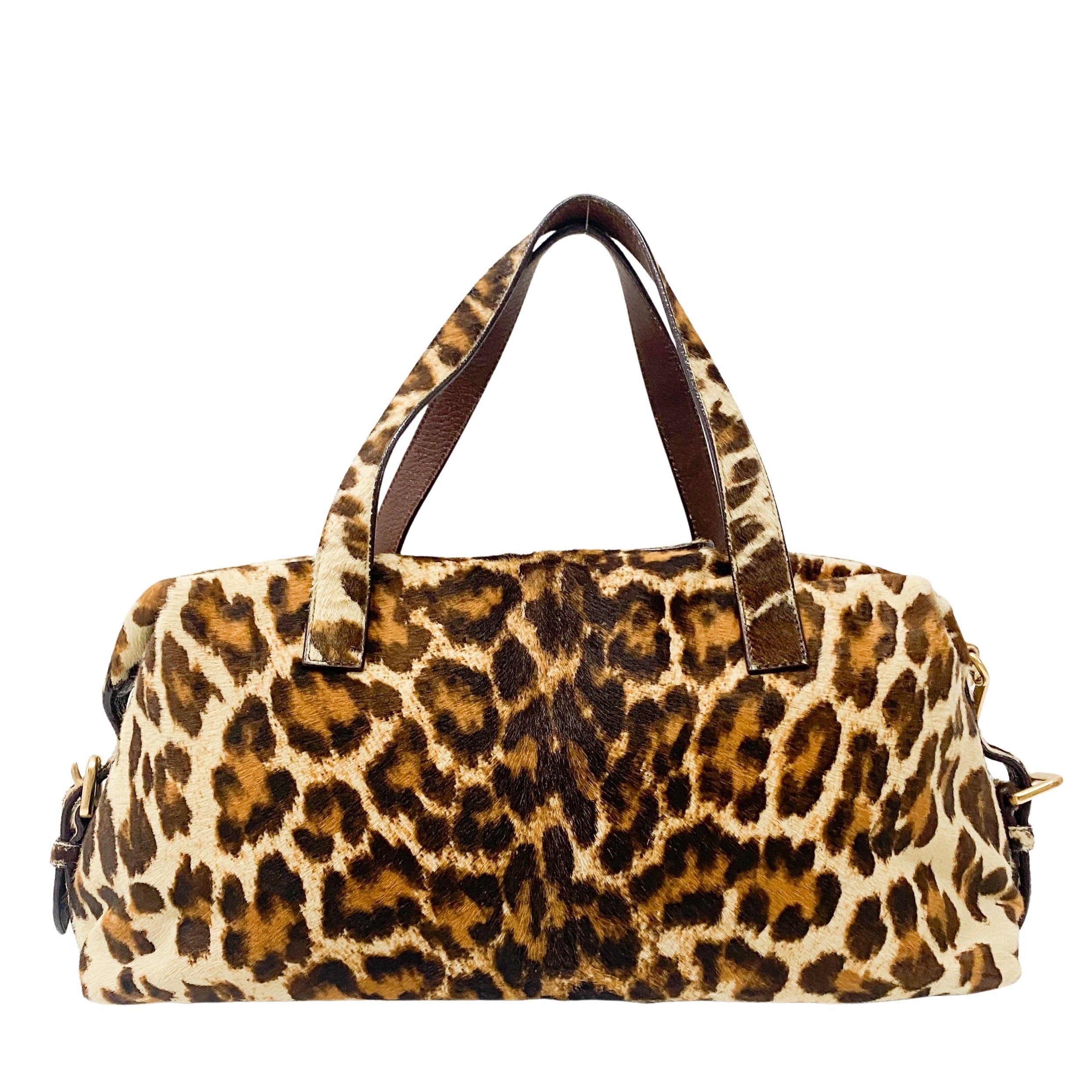 Animal Print Pony Hair Handbag