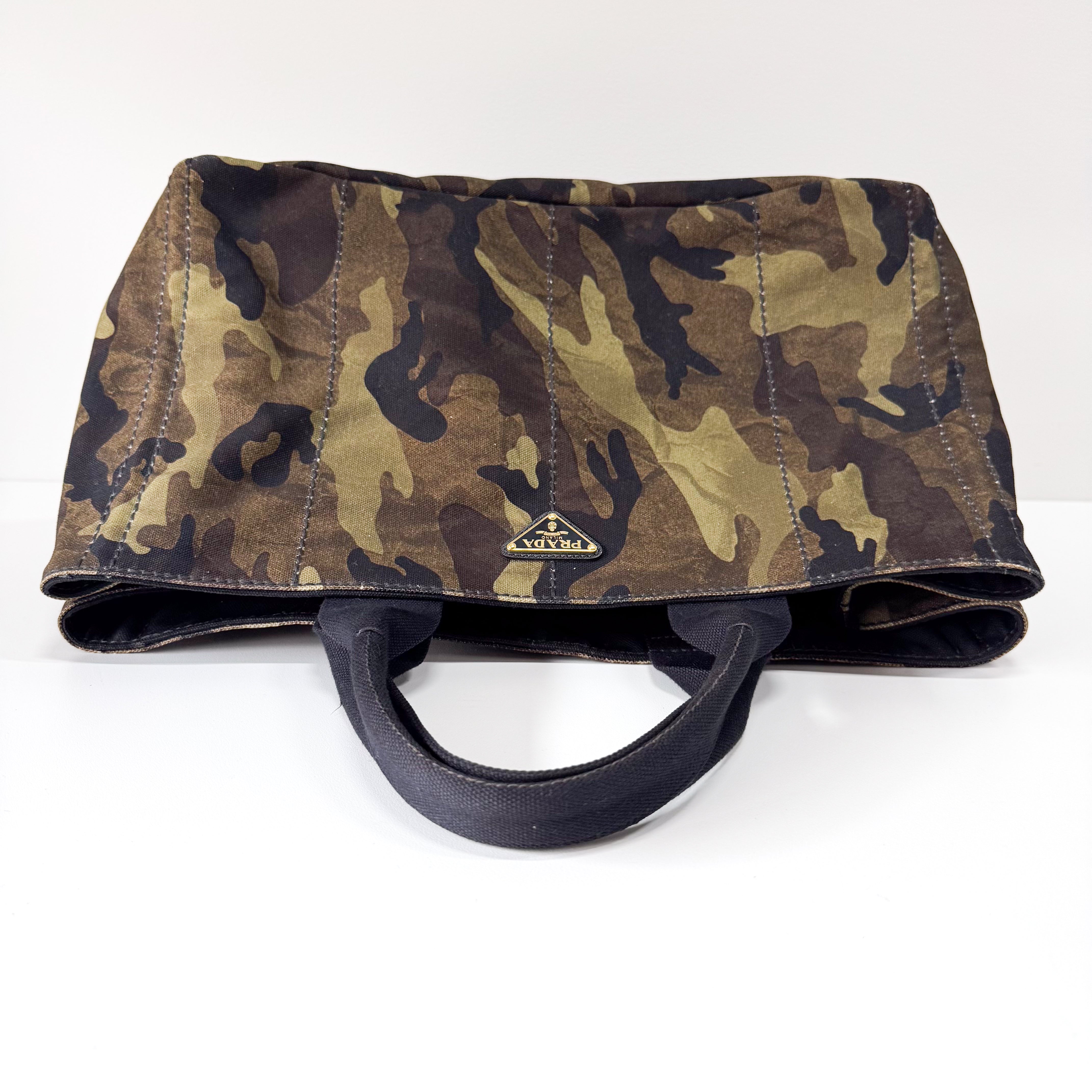 Large Camouflage Canvas Tote Bag