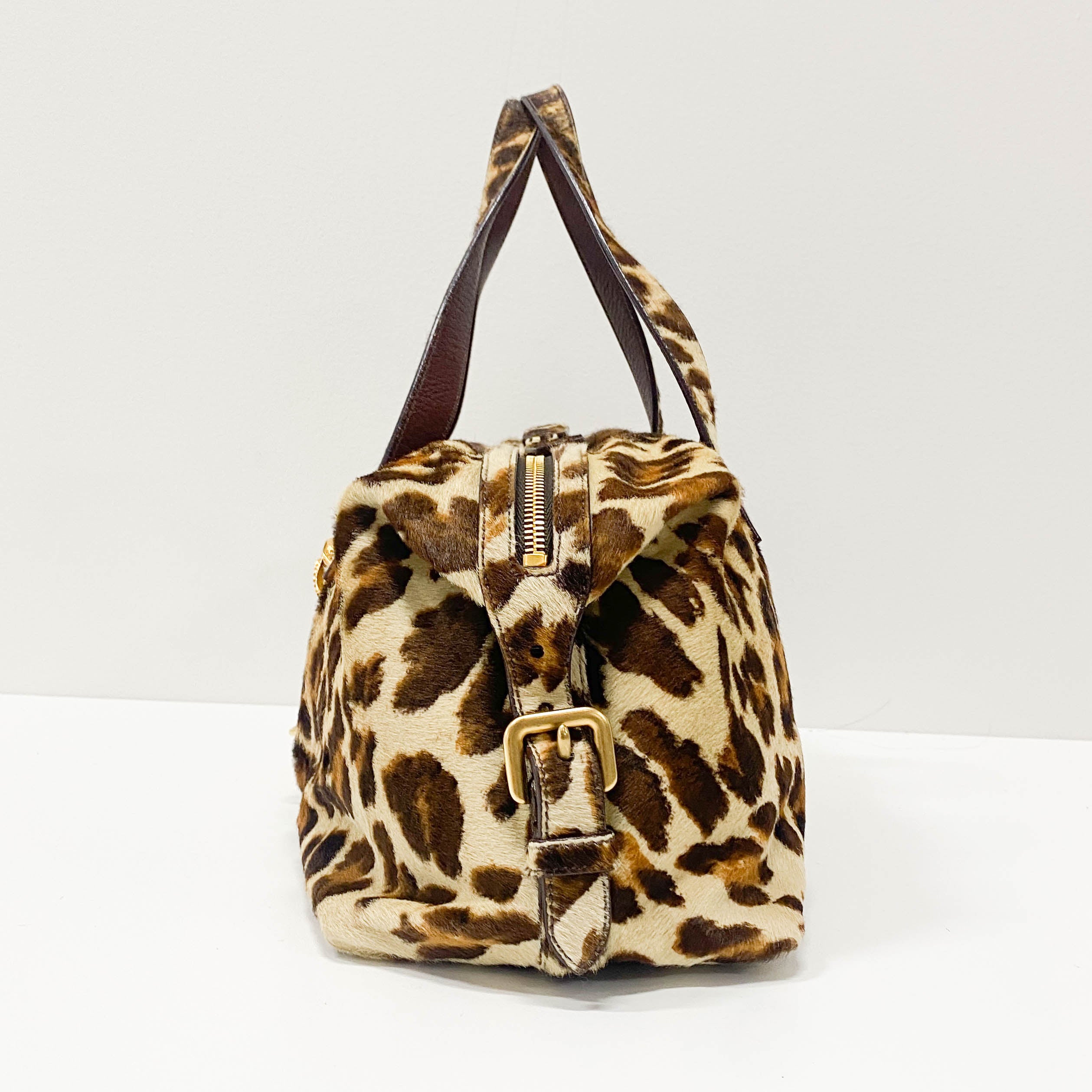 Animal Print Pony Hair Handbag