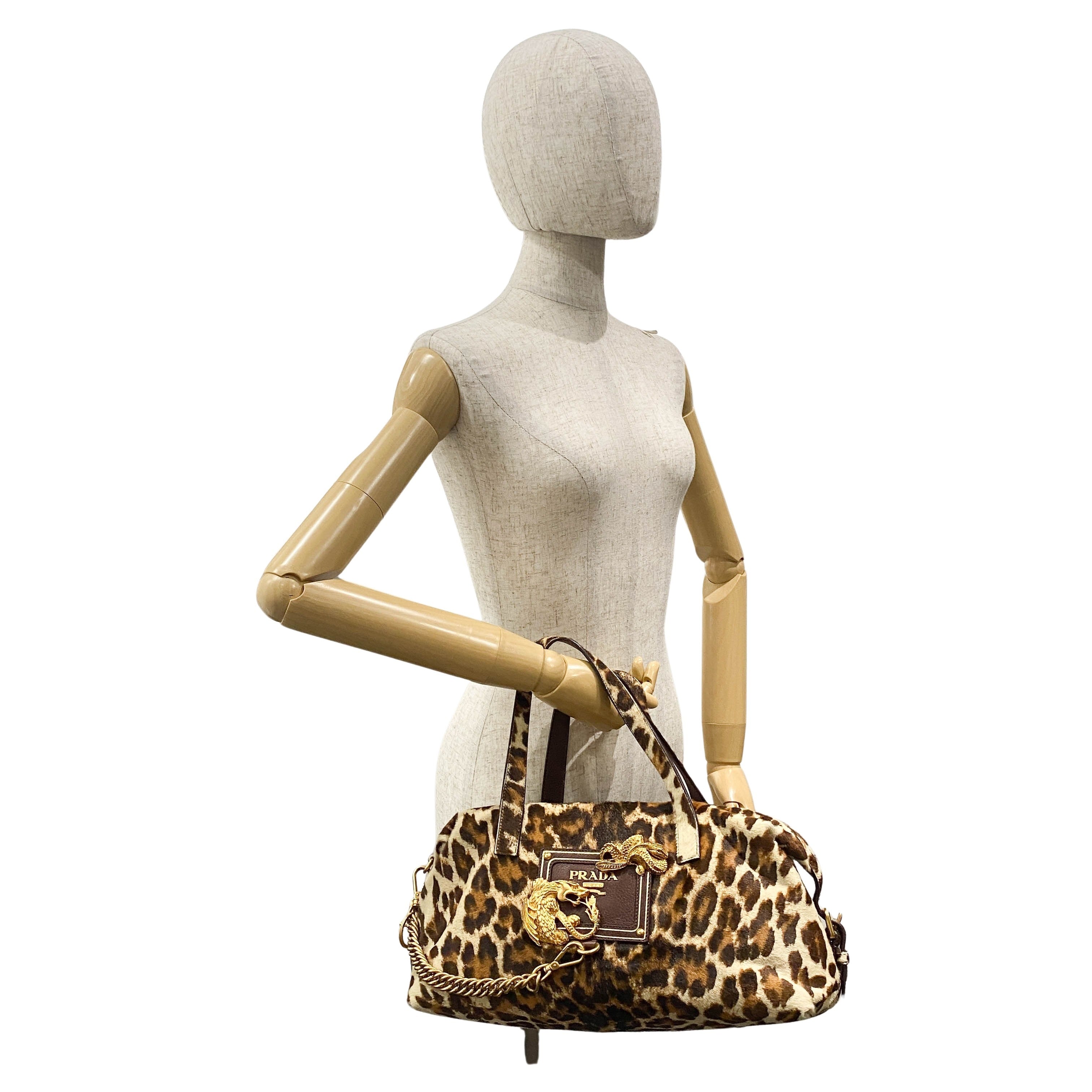 Animal Print Pony Hair Handbag