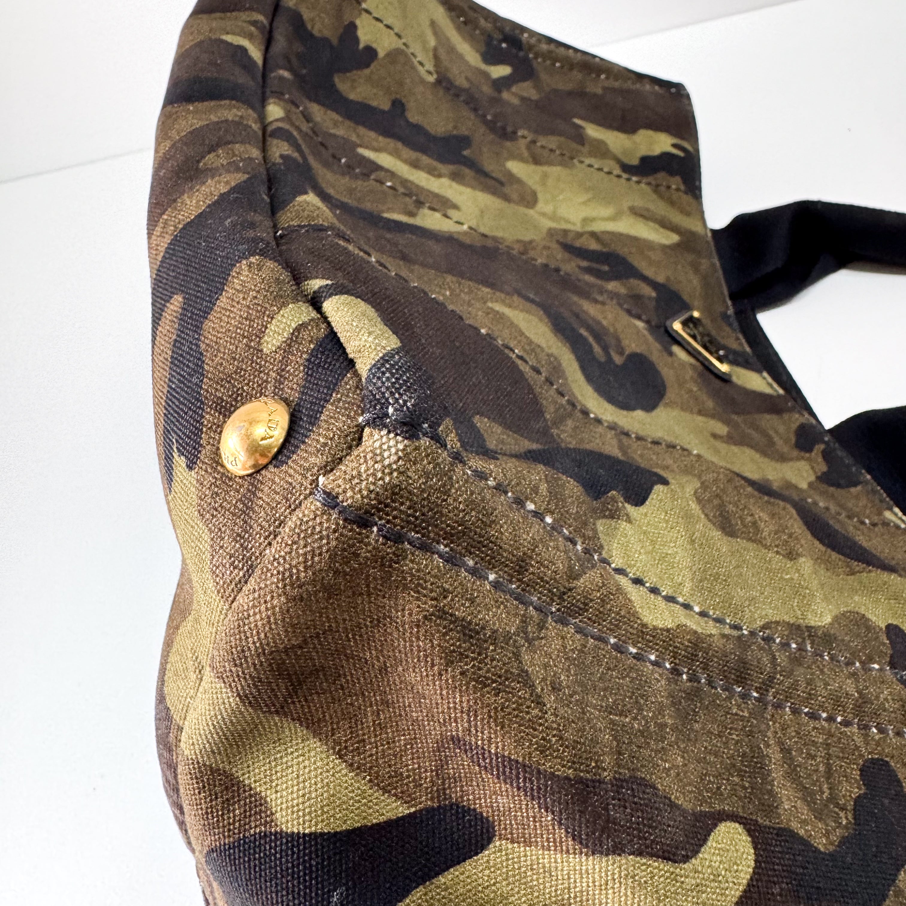 Large Camouflage Canvas Tote Bag