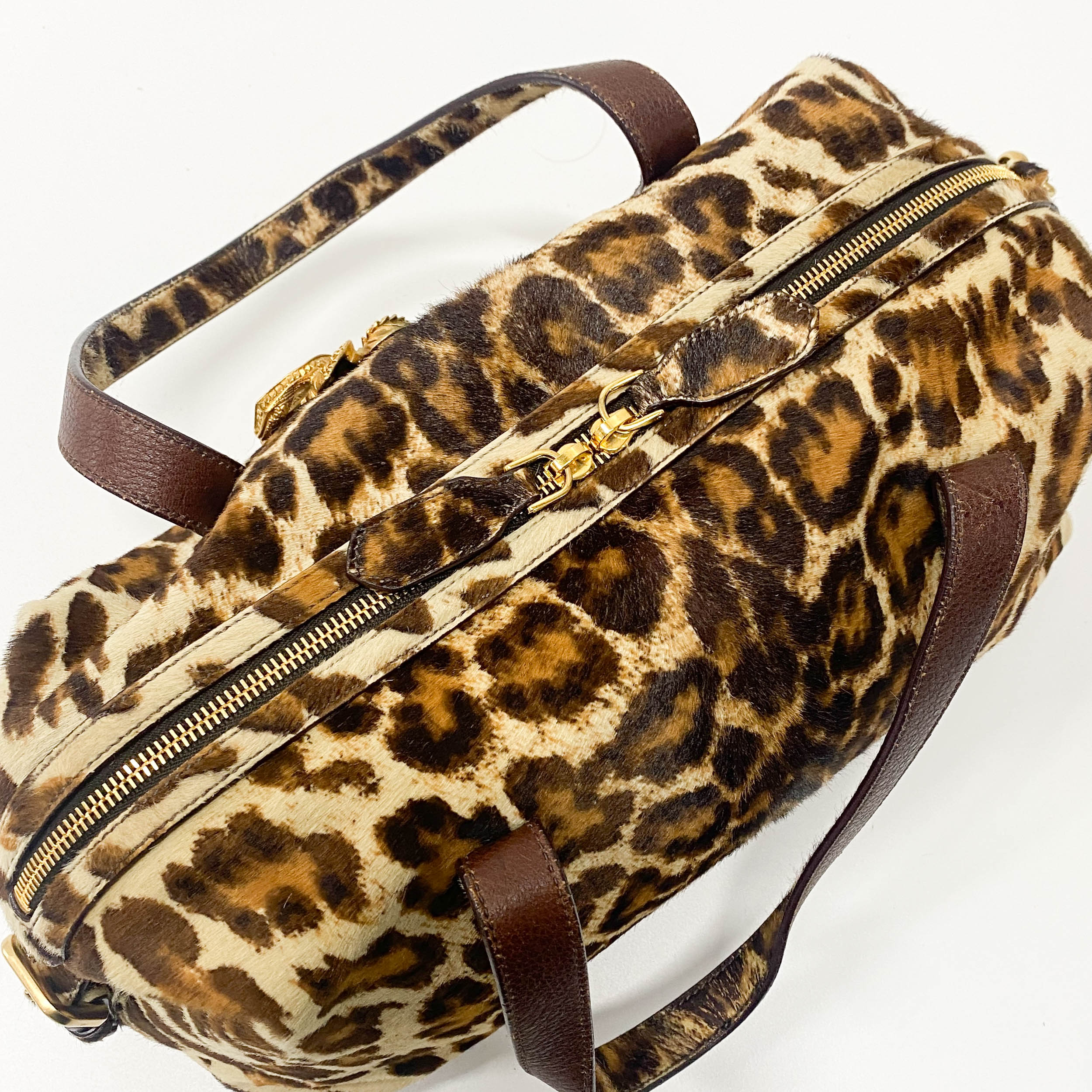 Animal Print Pony Hair Handbag