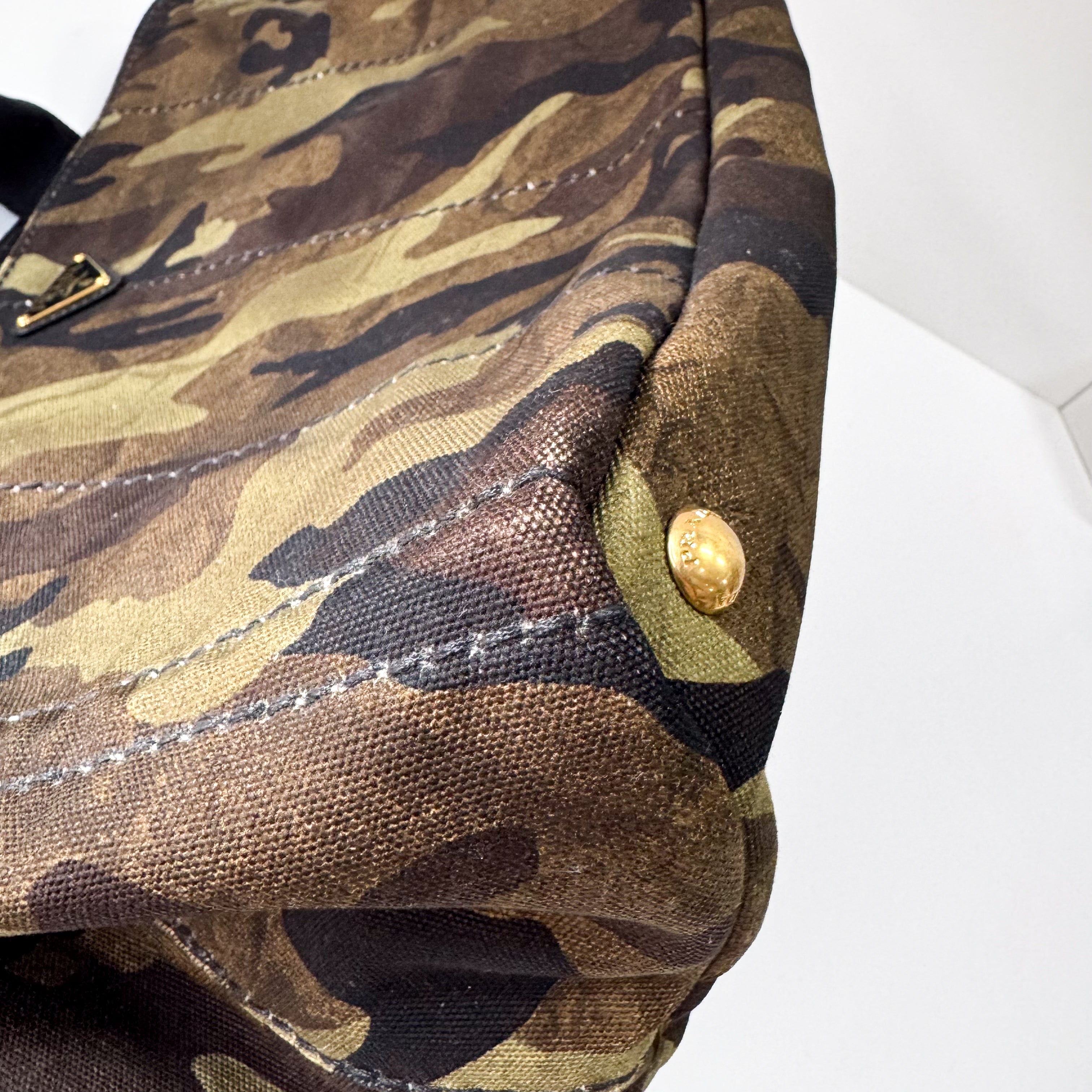 Large Camouflage Canvas Tote Bag